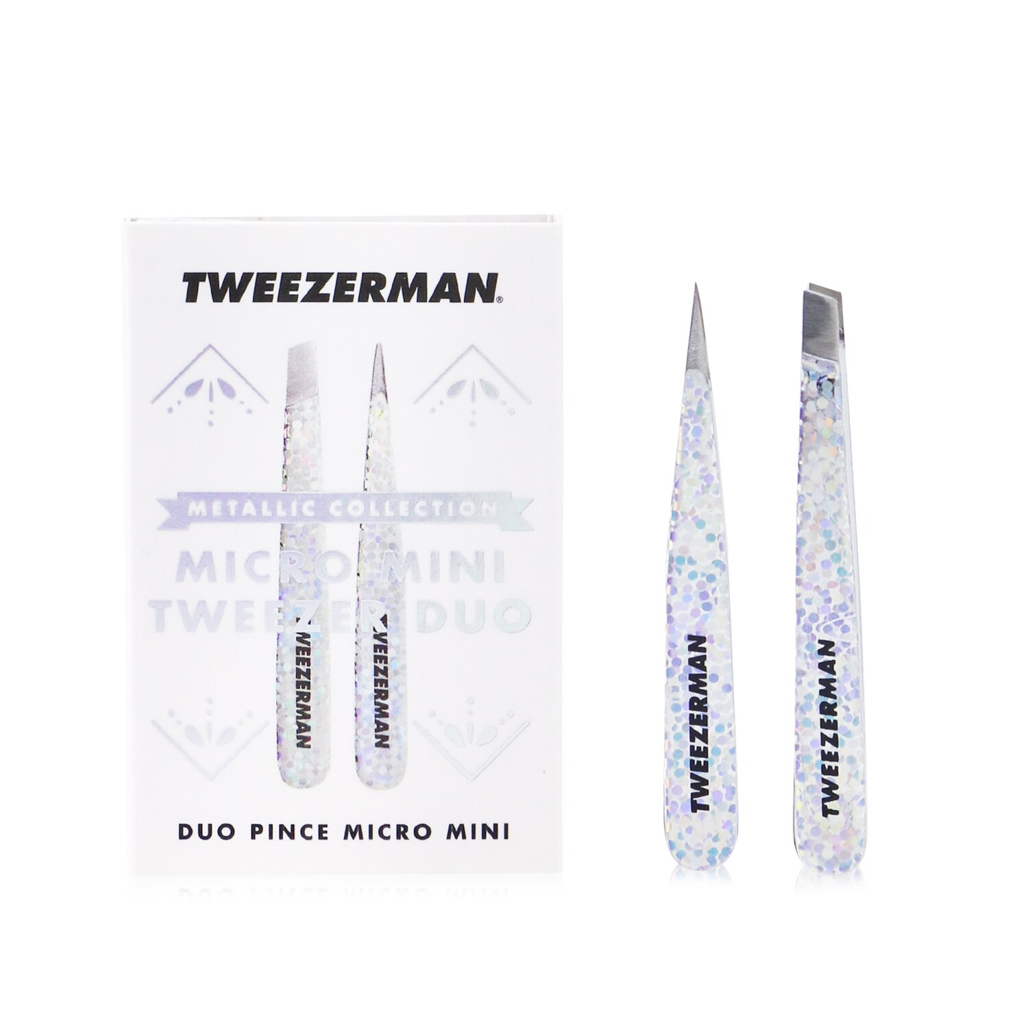 Tweezerman Hollygraphic Micro Mini Tweezer Duo 2pcs