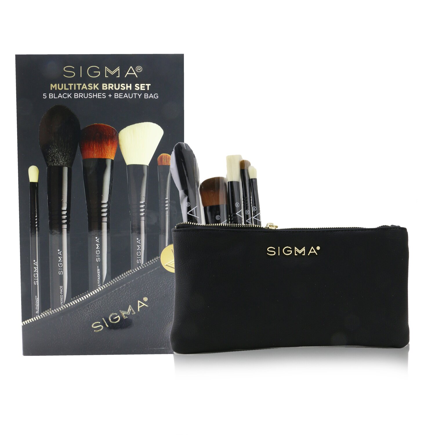Sigma Beauty Set de Brochas Multitarea 5pcs+1bag
