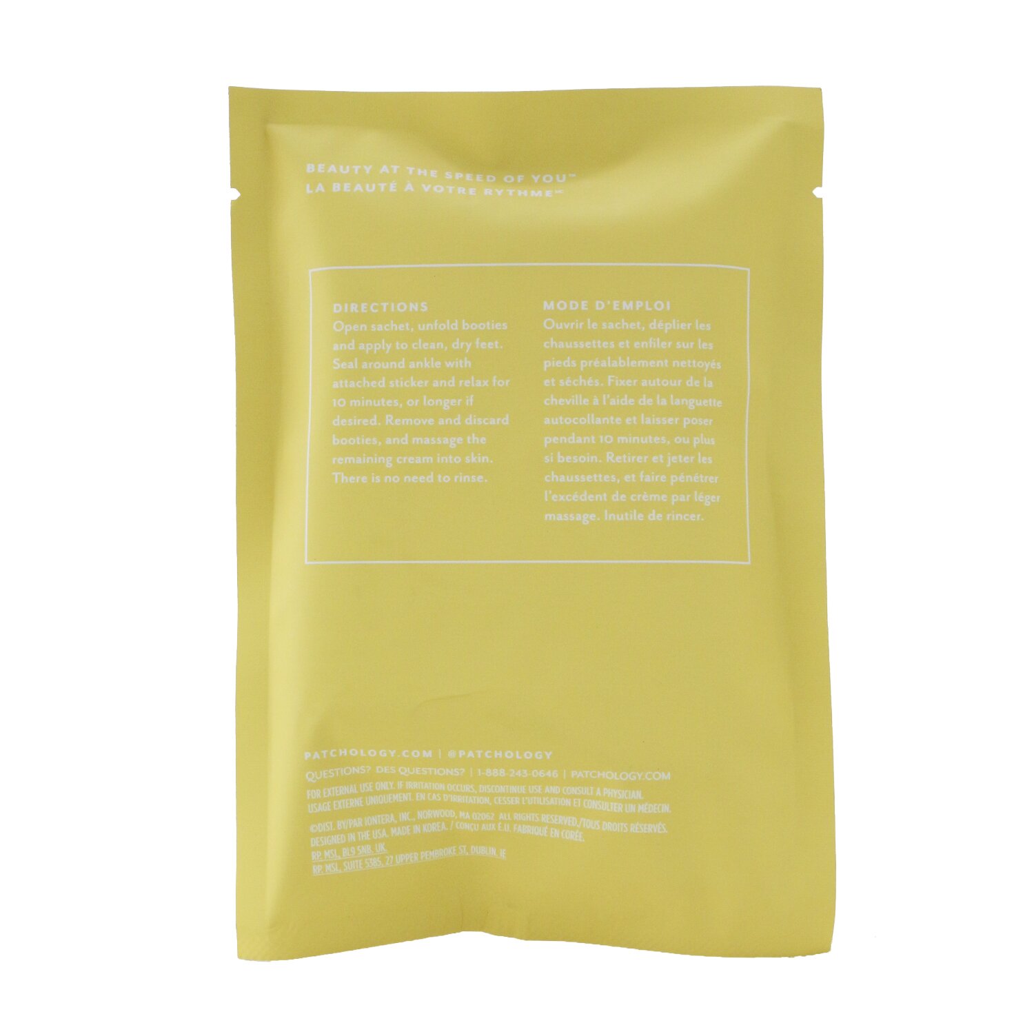 Patchology Warm Up Best Foot Forward - Softening Foot & Heel Mask (1 Treatment) 2x9g/0.3oz