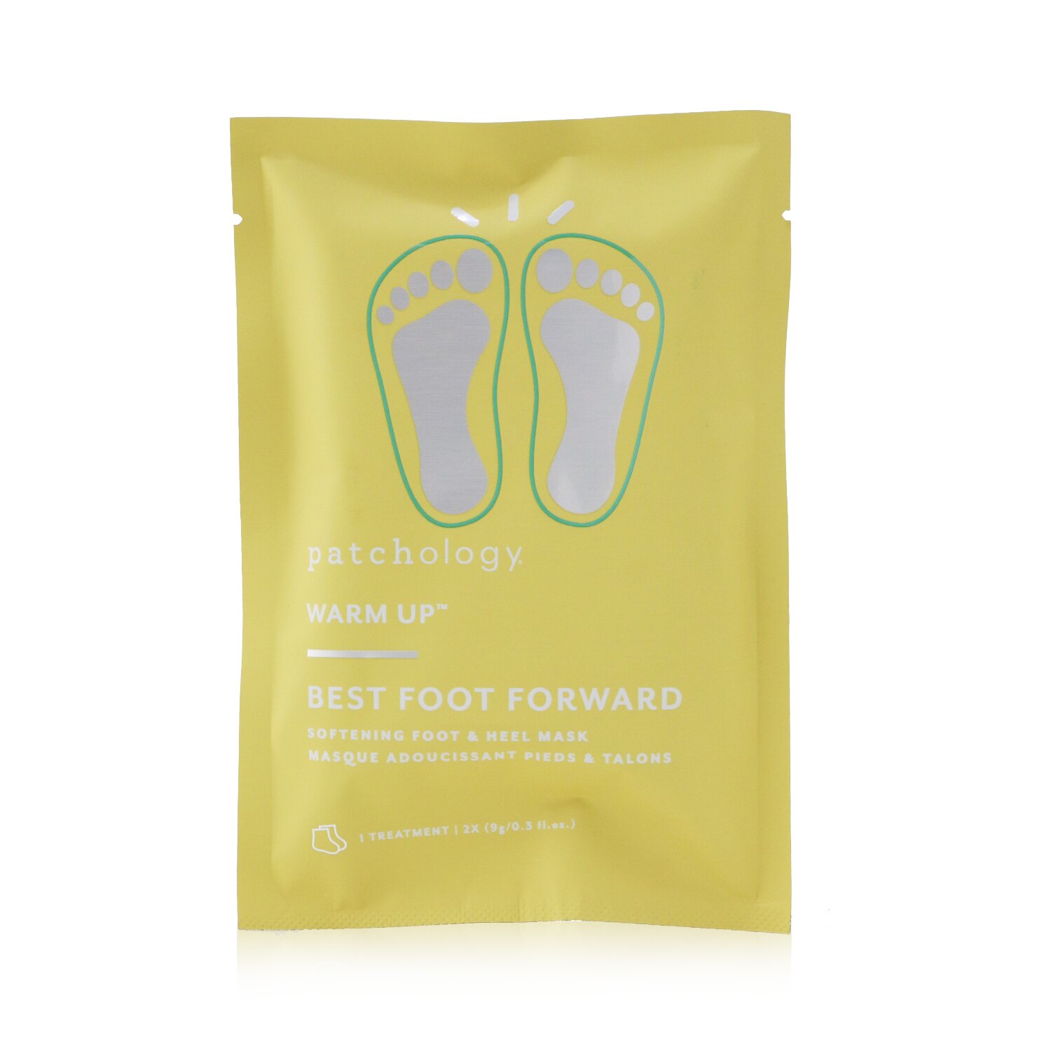 Patchology Warm Up Best Foot Forward - Softening Foot & Heel Mask (1 Treatment) 2x9g/0.3oz