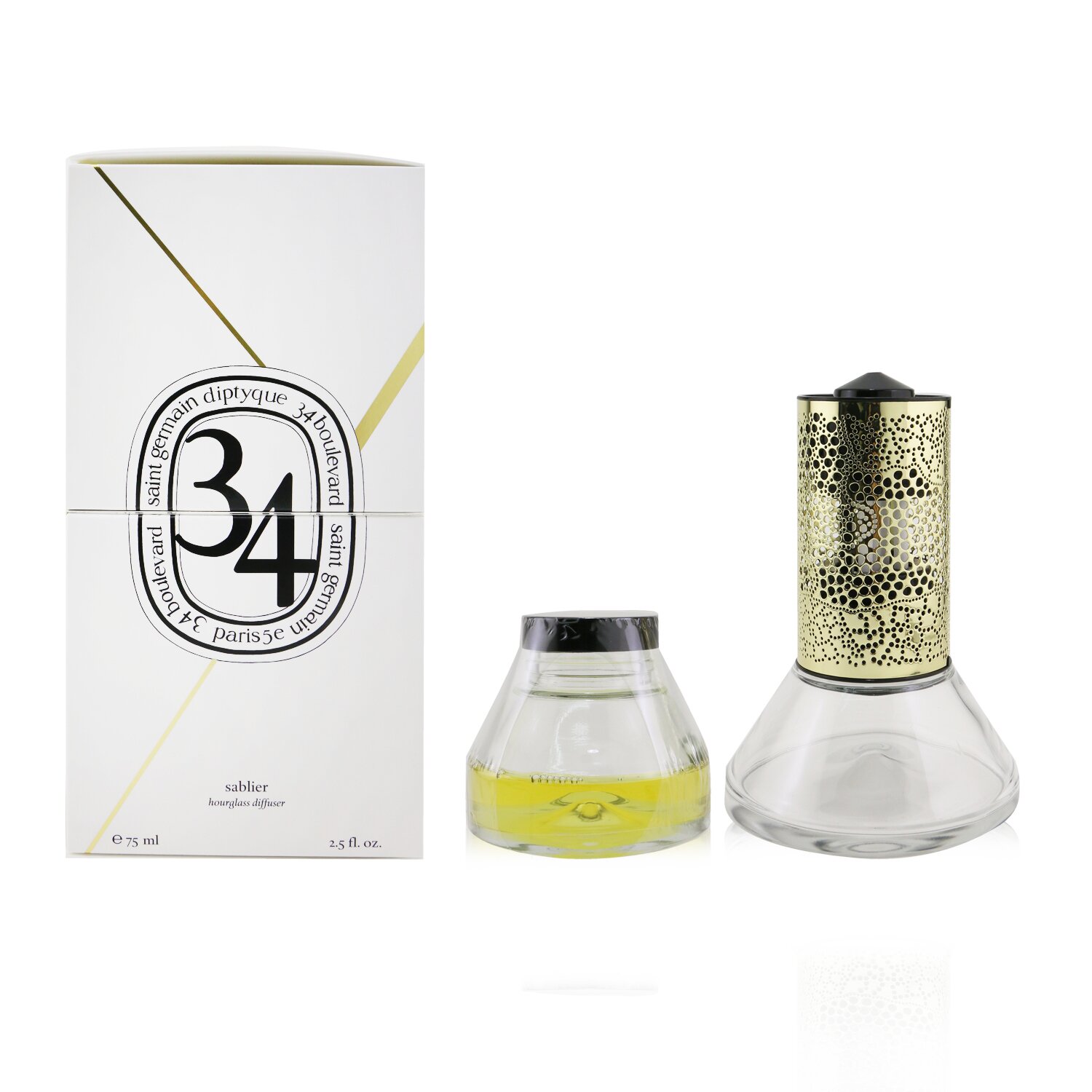 Diptyque Hourglass Diffuser - 34 Boulevard Saint Germain 75ml/2.5oz
