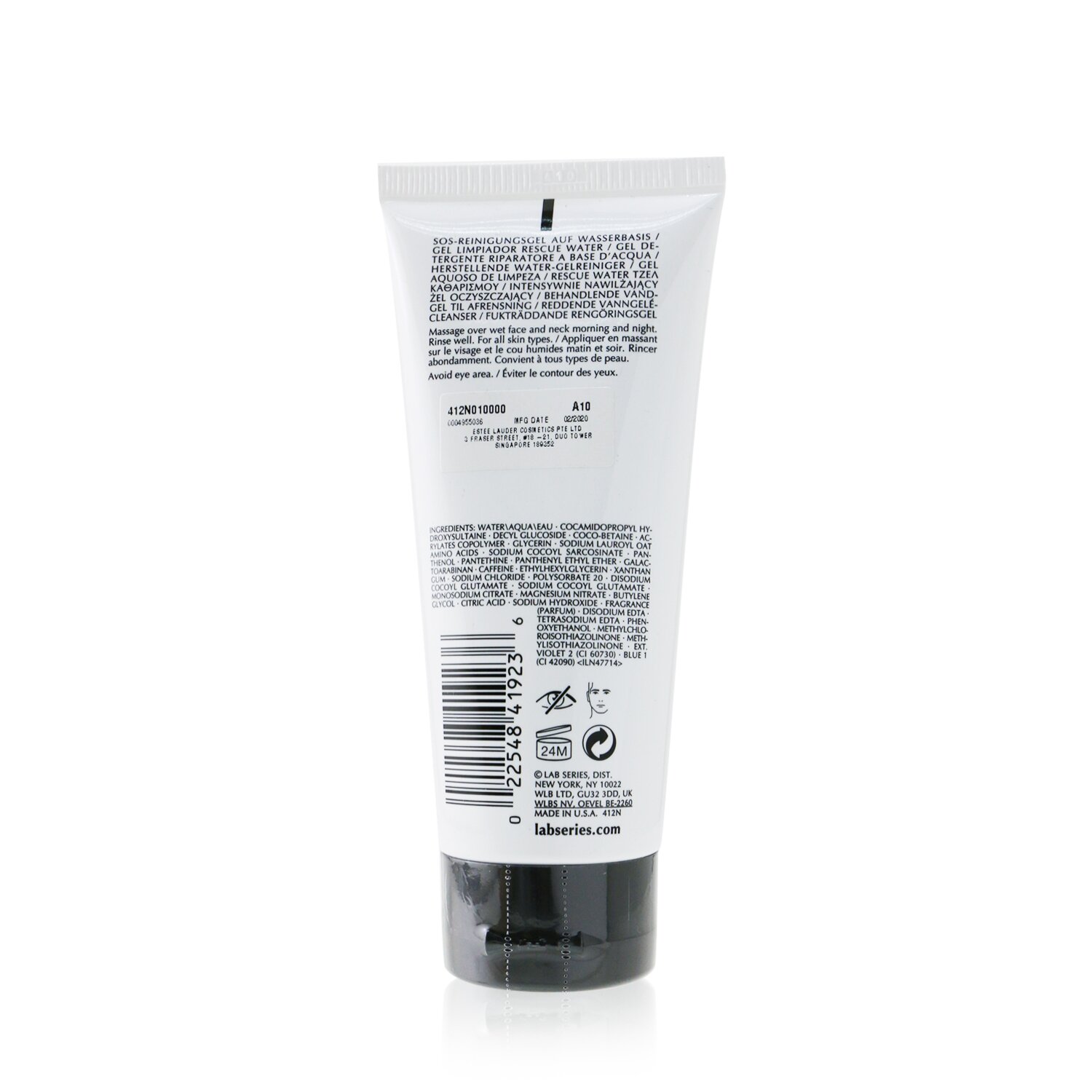 Lab Series Rescue Water凝膠潔面乳 100ml/3.4oz