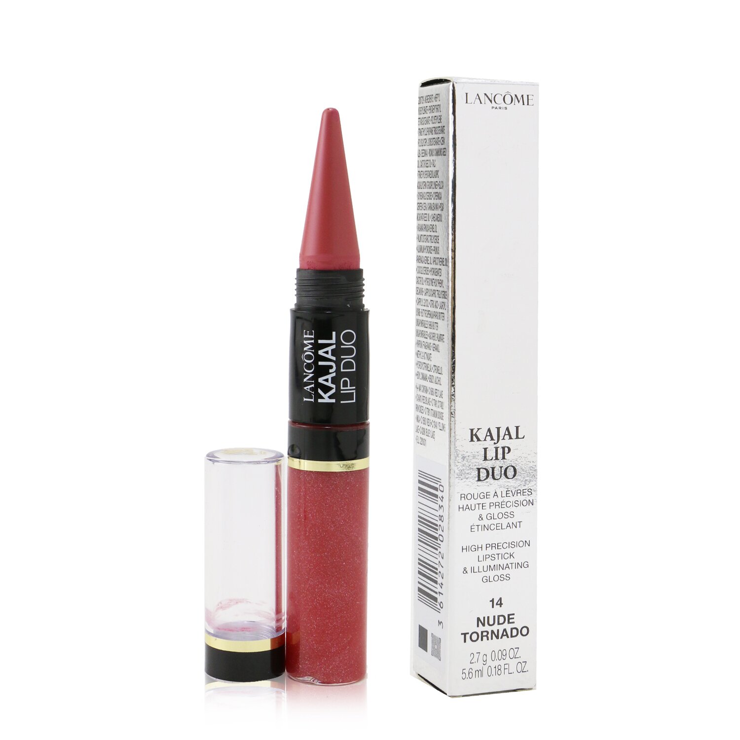 Lancome Kajal Lip Duo High Precision Lipstick & Illuminating Gloss ליפסטיק וגלוס Picture Color