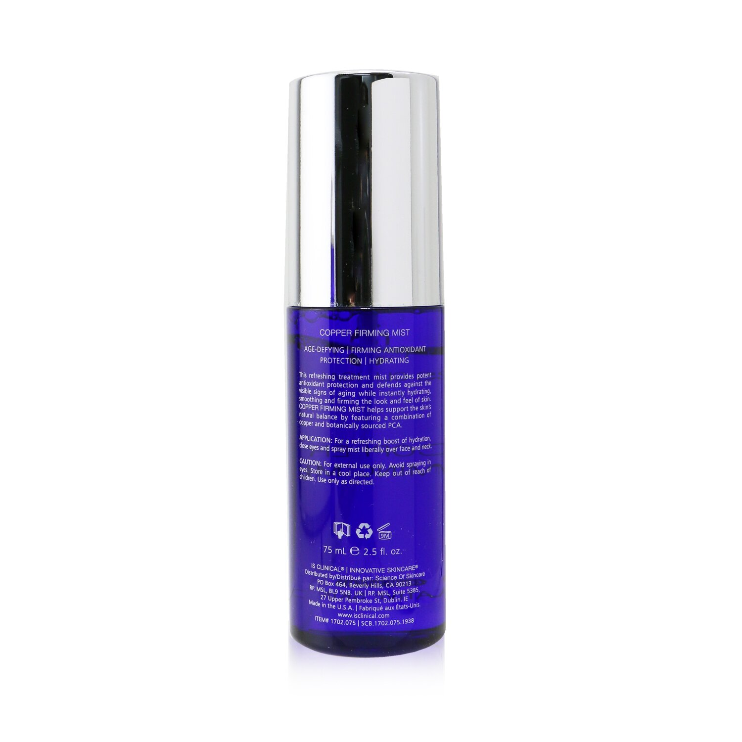 IS Clinical Copper Firming Mist 75ml/2.5oz