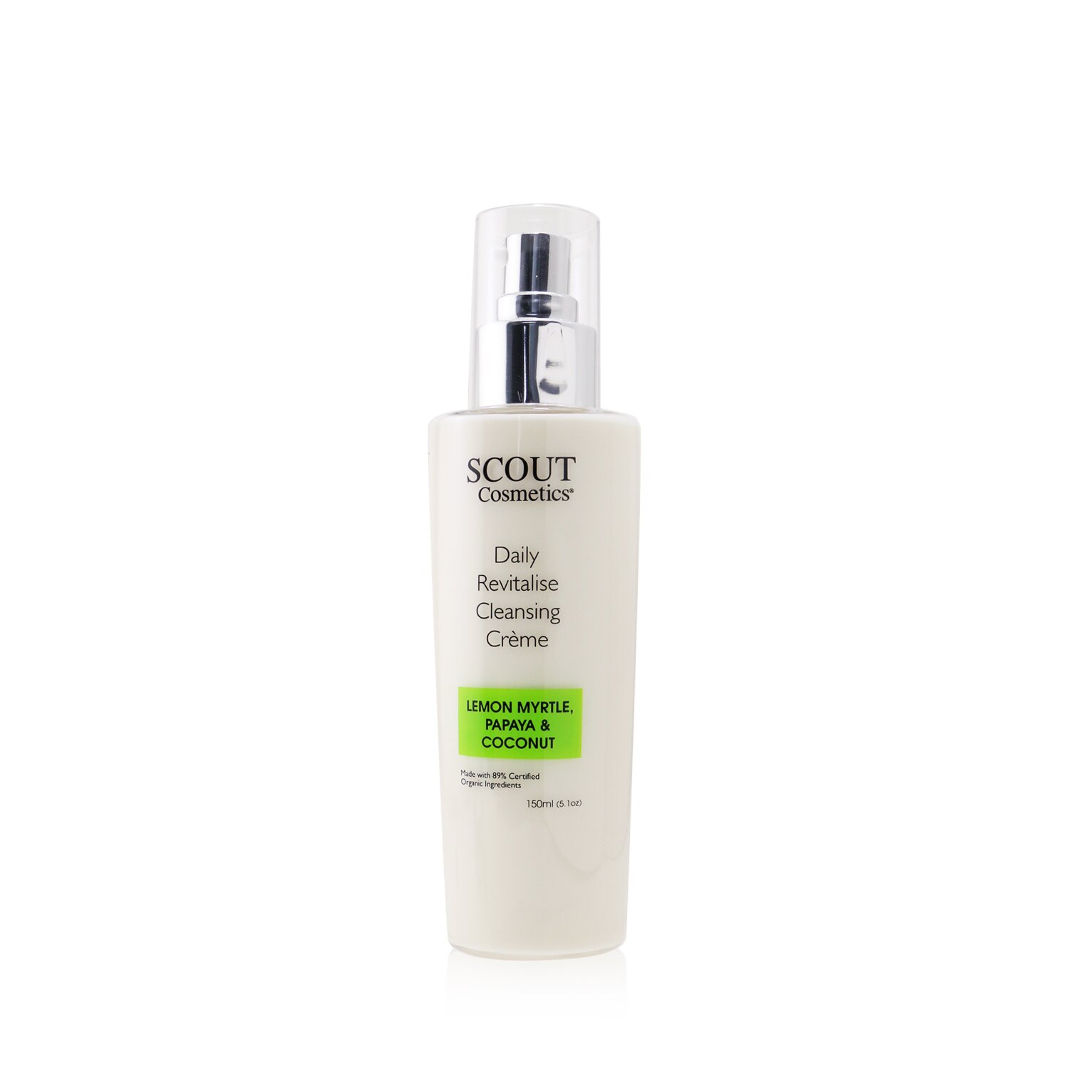 SCOUT Cosmetics Daily Revitalise Cleansing Creme with Lemon Myrtle, Papaya & Coconut (Exp. Date 01/2021) 150ml/5.1oz