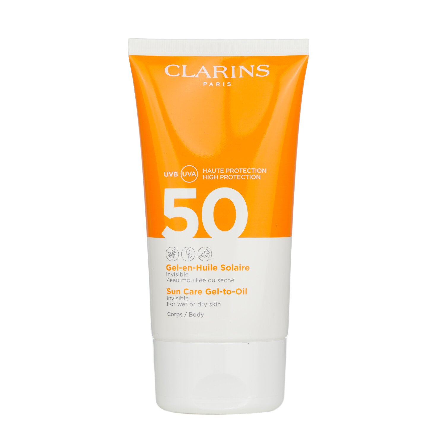 Clarins Invisible Sun Care Gel-To-Oil For Body SPF 50 - For Wet or Dry Skin 150ml/5.3oz