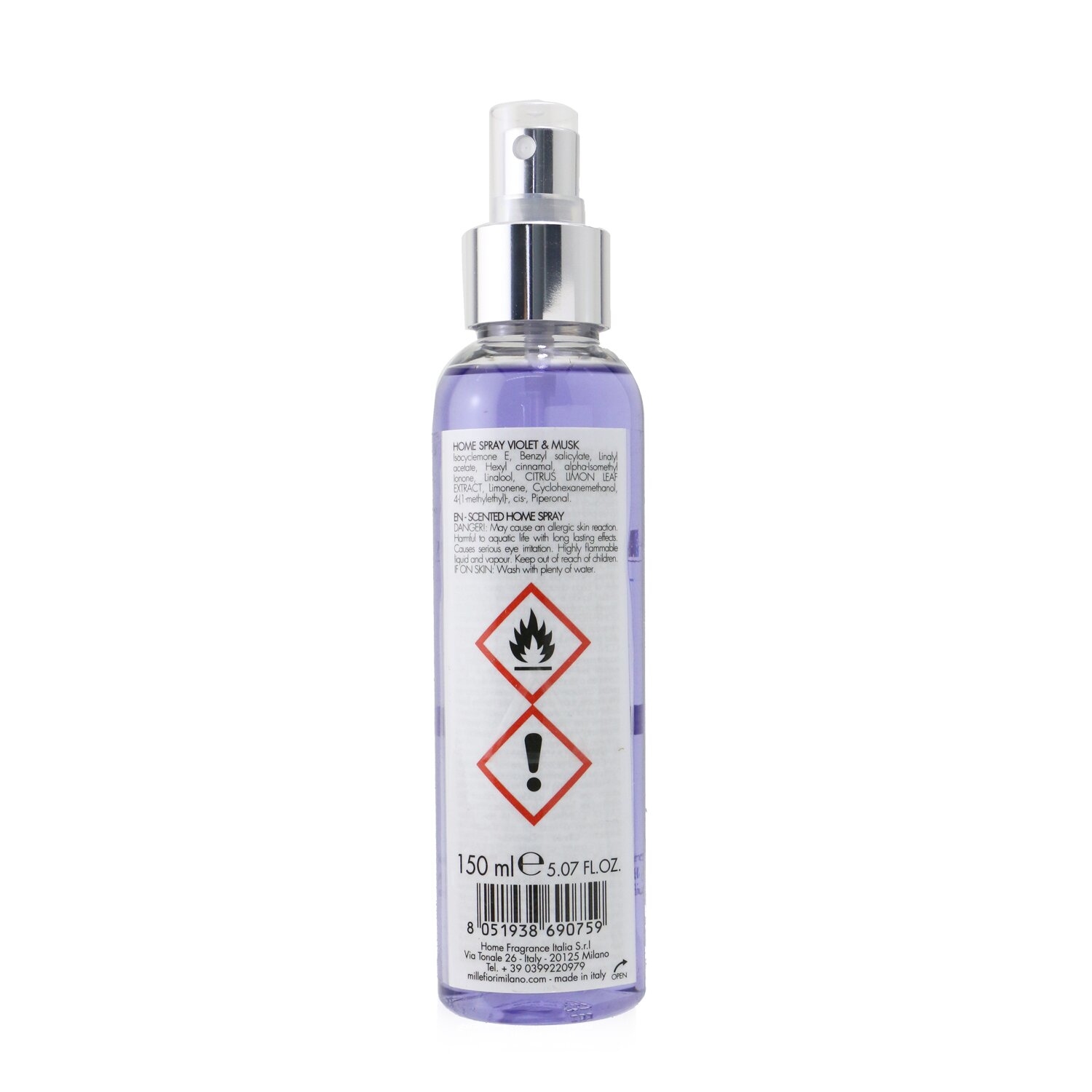 Millefiori Natural Scented Home Spray - Violet & Musk 150ml/5oz