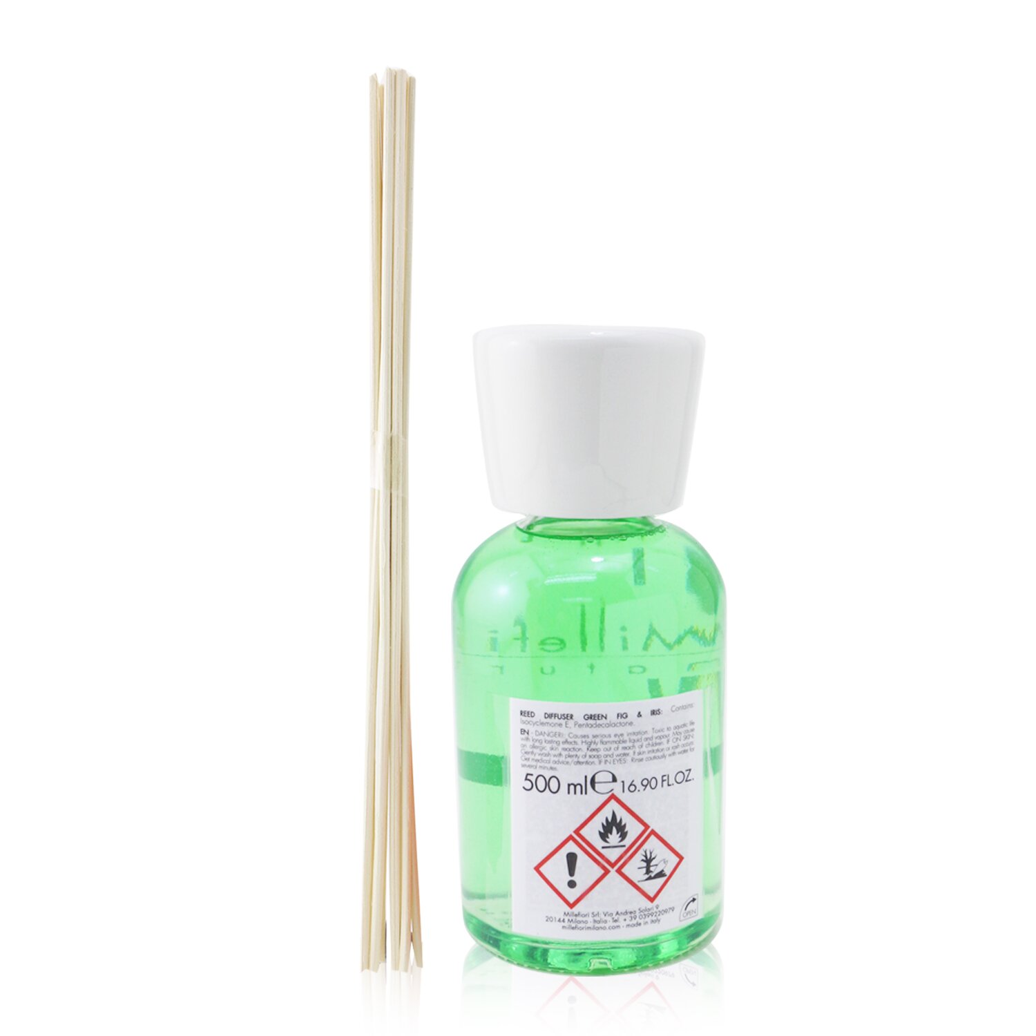 Millefiori Natural Fragrance Diffuser - Green Fig & Iris 500ml/16.9oz