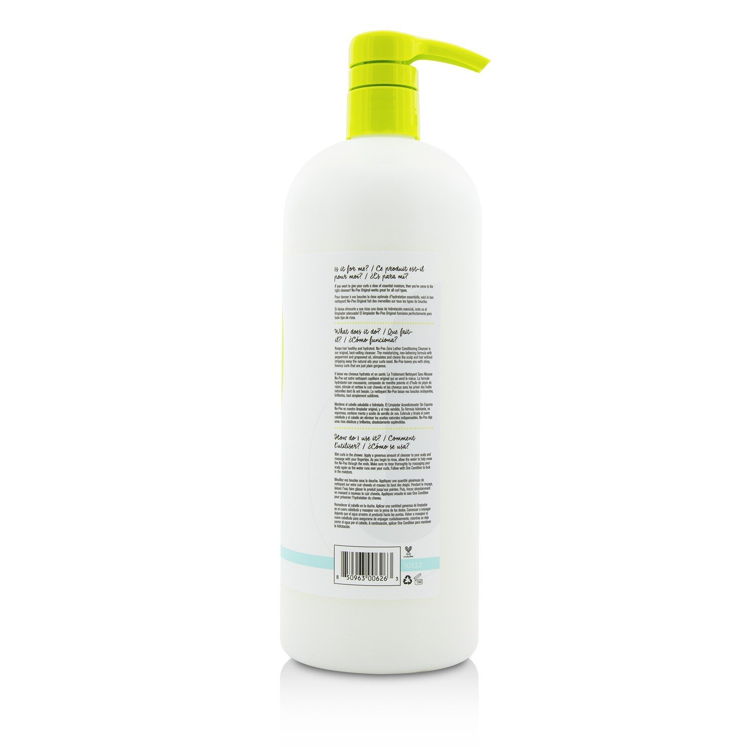 DevaCurl No-Poo Original (Zero Lather Limpiador Acondicionante - Para Cabello Rizado) 946ml/32oz