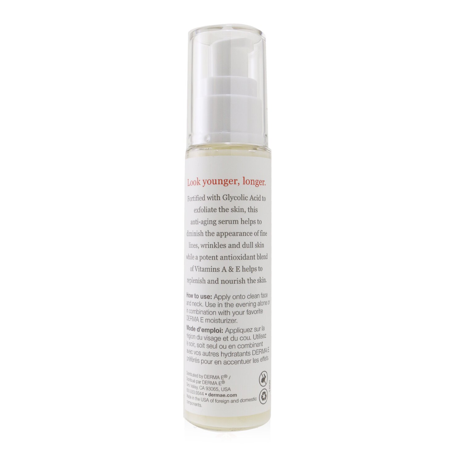 Derma E Anti-Wrinkle Anti-Aging Regenerative Serum 60ml/2oz
