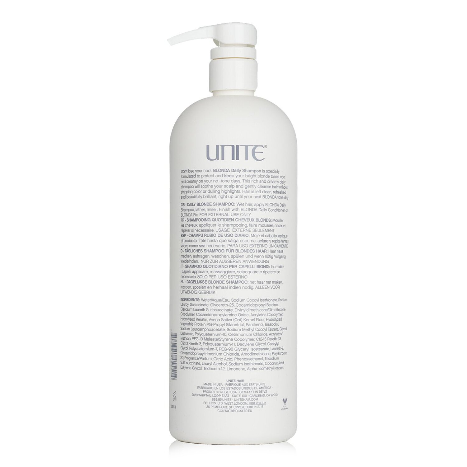 Unite BLONDA Daily Shampoo 1000ml/33.8oz
