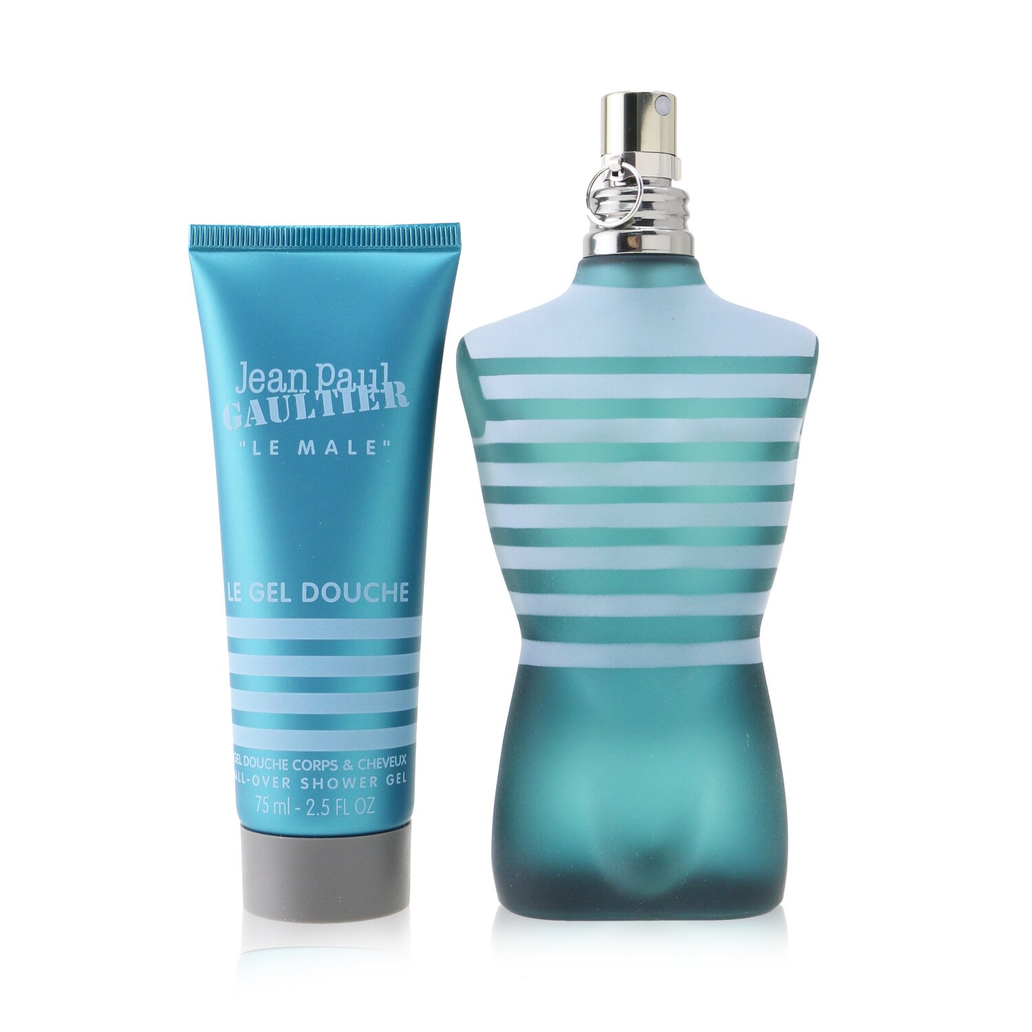 Jean Paul Gaultier Le Male Coffret: Eau De Toilette Spray 125ml/4.2oz + All-Over Shower Gel 75ml/2.5oz (Round Tin Box) 2pcs