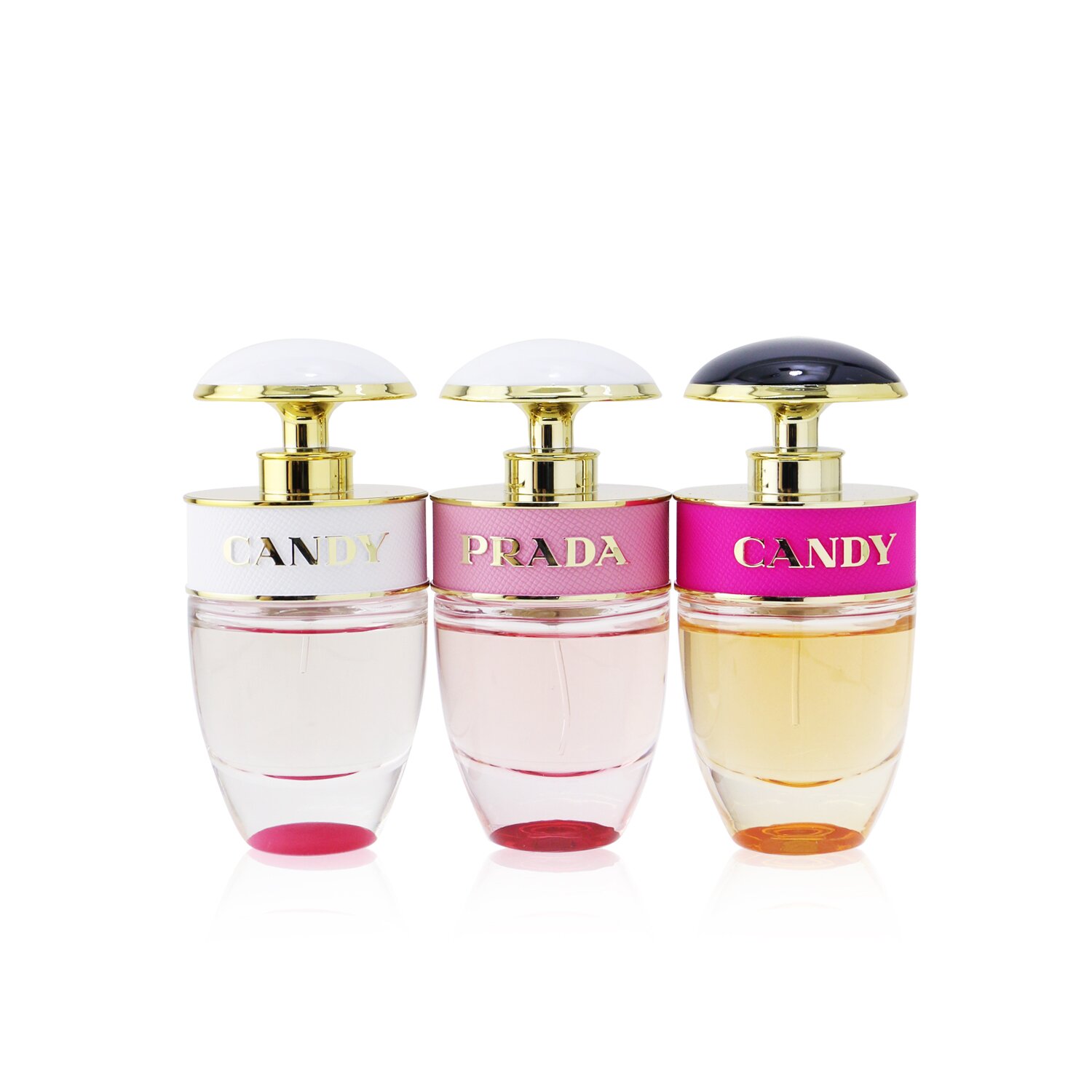 Prada Candy Coffret: Candy Eau De Parfum Spray, Candy Kiss Eau De Parfum Spray, Candy Florale Eau De Toilette Spray 3x20ml/0.68oz