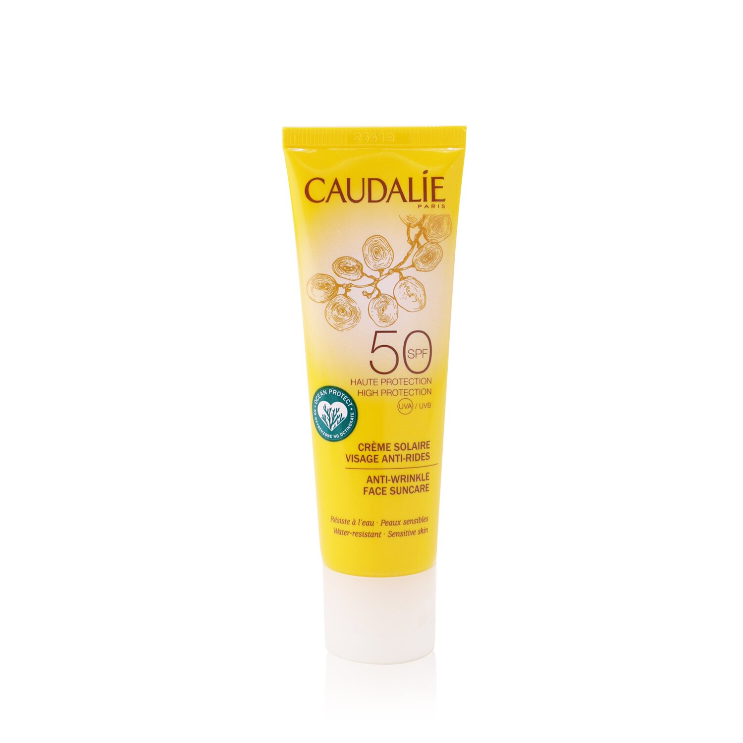 Caudalie Anti-Wrinkle Face Suncare SPF 50 - For Sensitive Skin (Exp. Date: 03/2021) 50ml/1.6oz