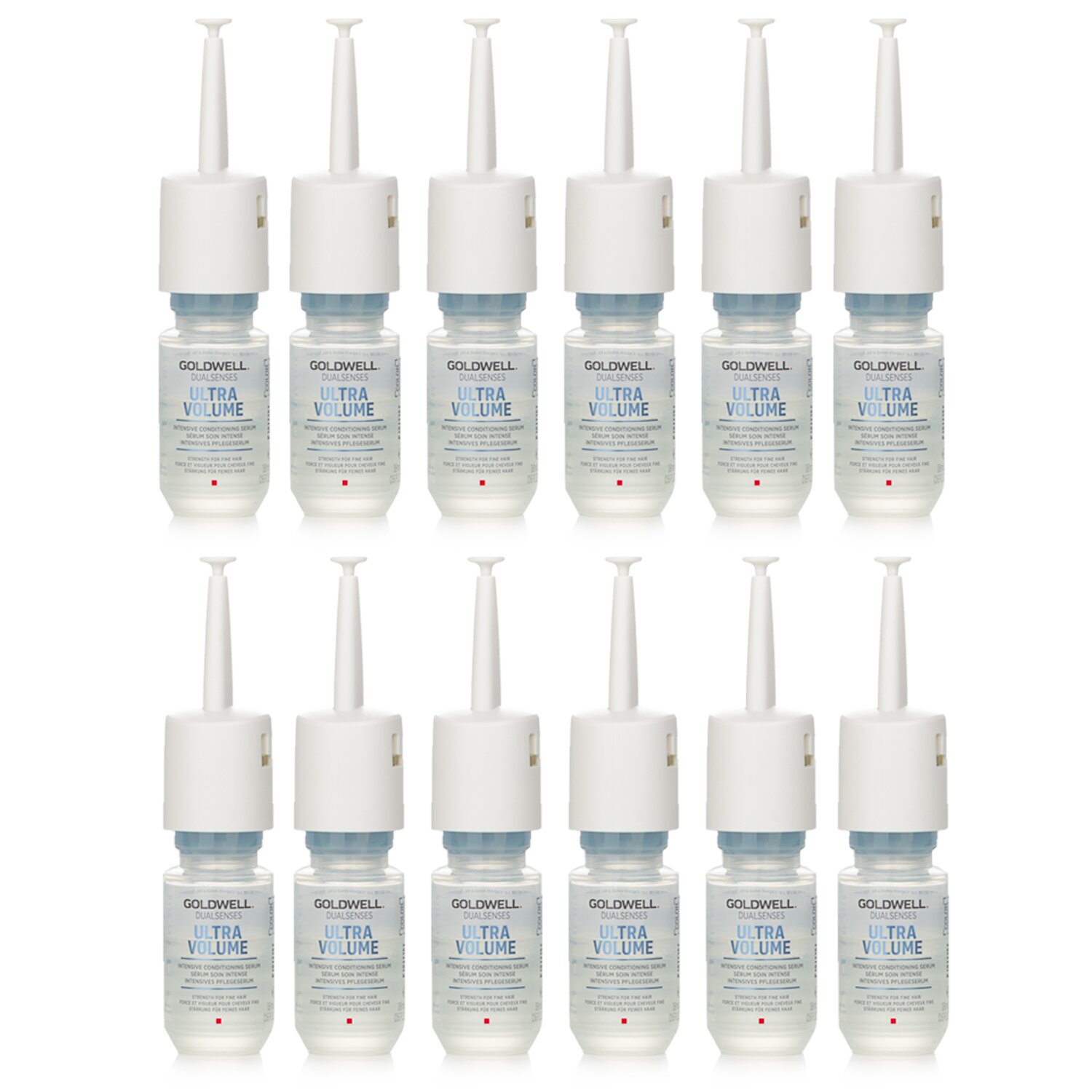 Goldwell Dual Senses Ultra Volume Intensive Conditioning Serum (Strength For Fine Hair) 12x18ml/0.6oz