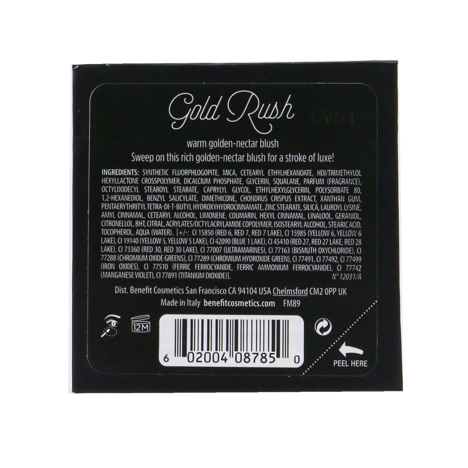 Benefit Gold Rush Blush (Warm Golden Nectar Blush) 5g/0.17oz