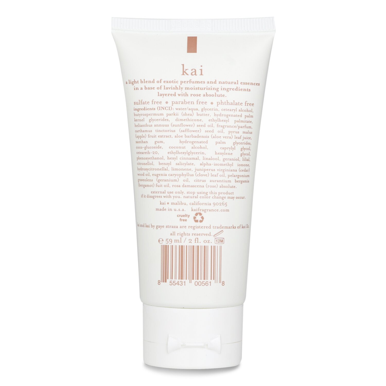 Kai Rose Hand Cream 59ml/2oz