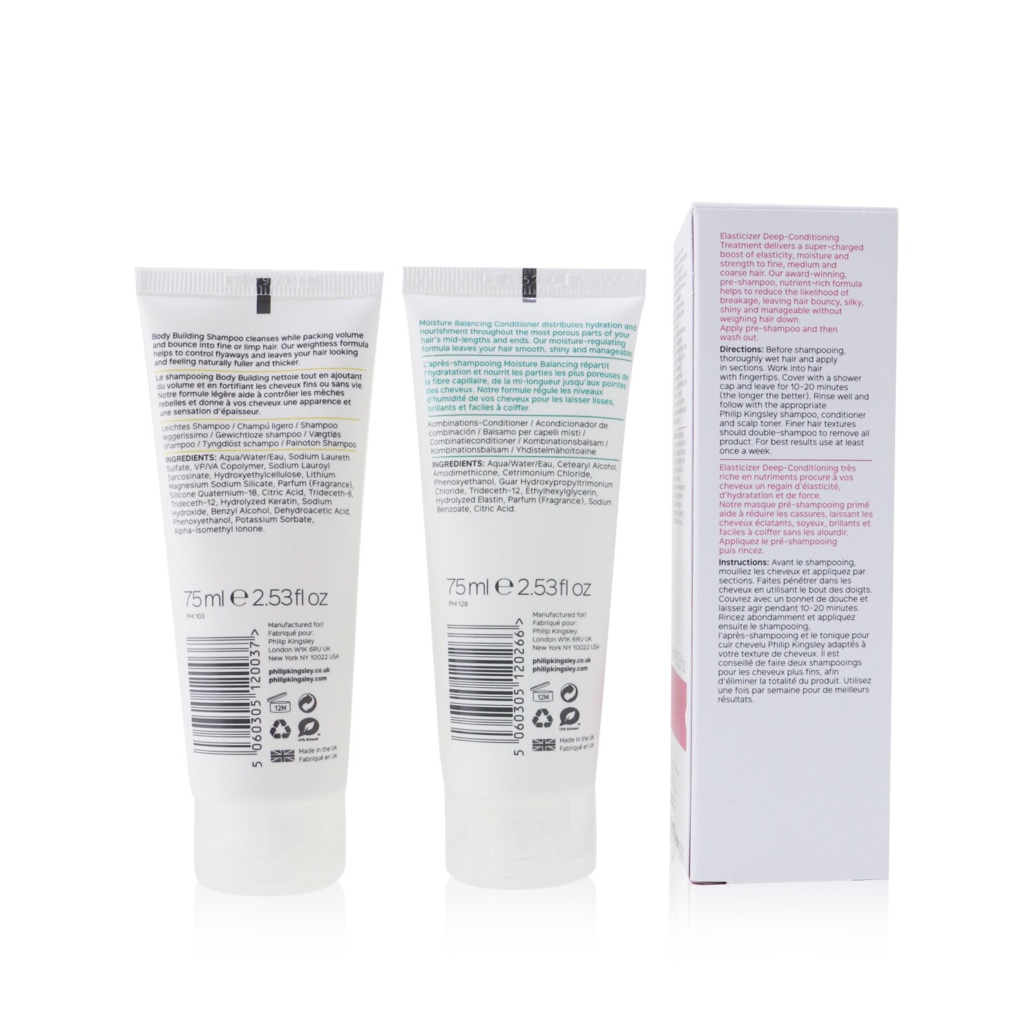 Philip Kingsley Nourish & Volume Jet Set 3pcs