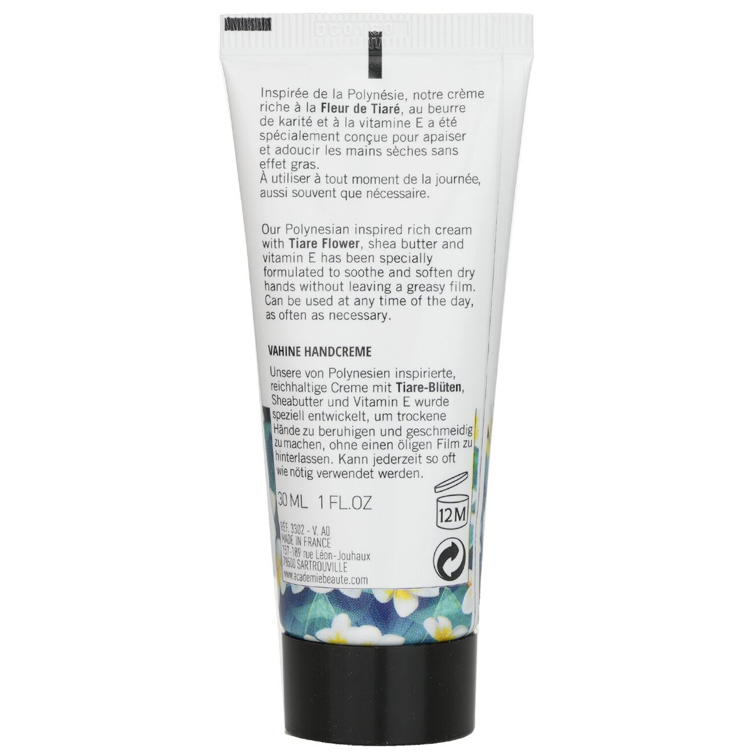 Academie Tiare Flower Vahine Crema de Manos 30ml/1oz