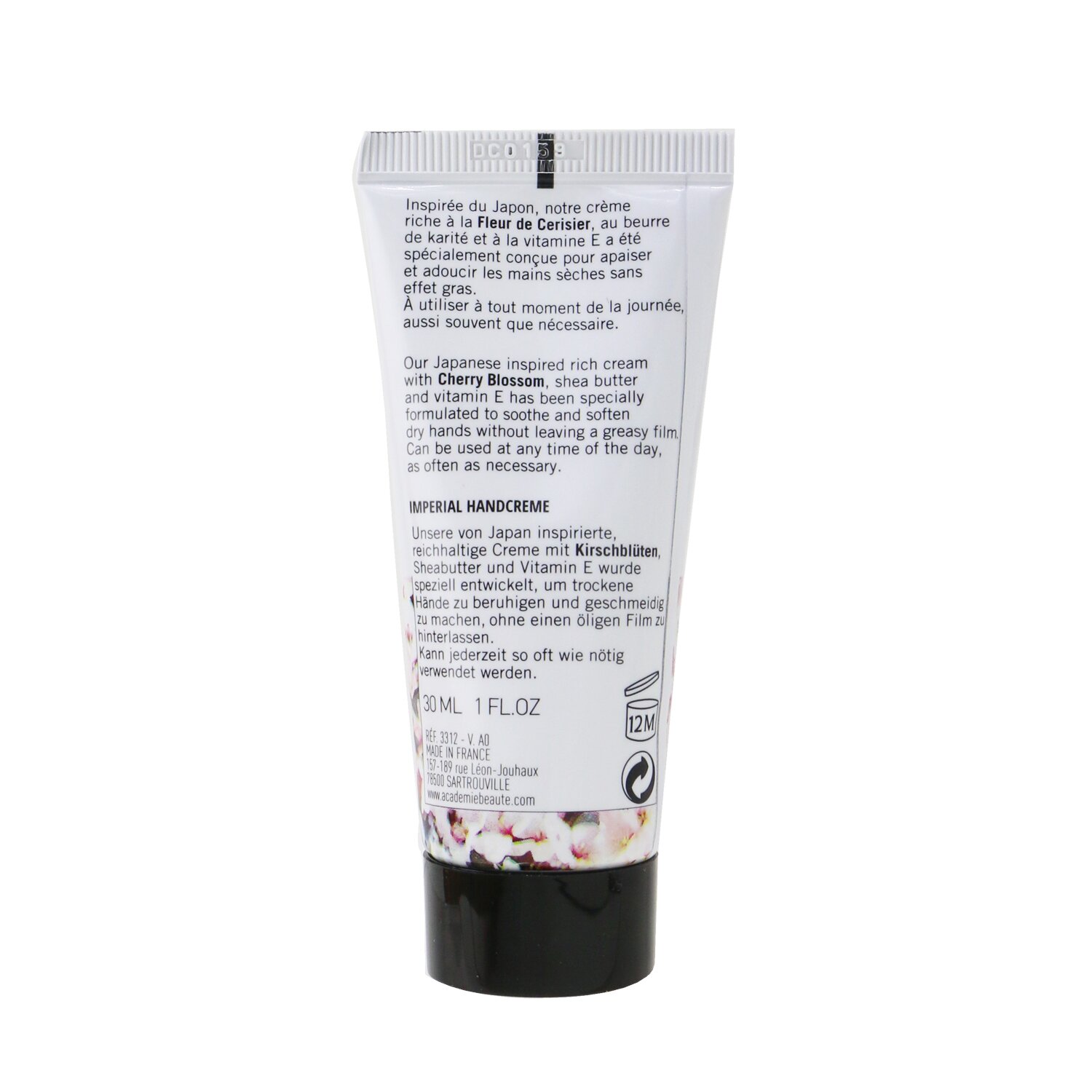 Academie Cherry Blossom Imperial Hand Cream 30ml/1oz