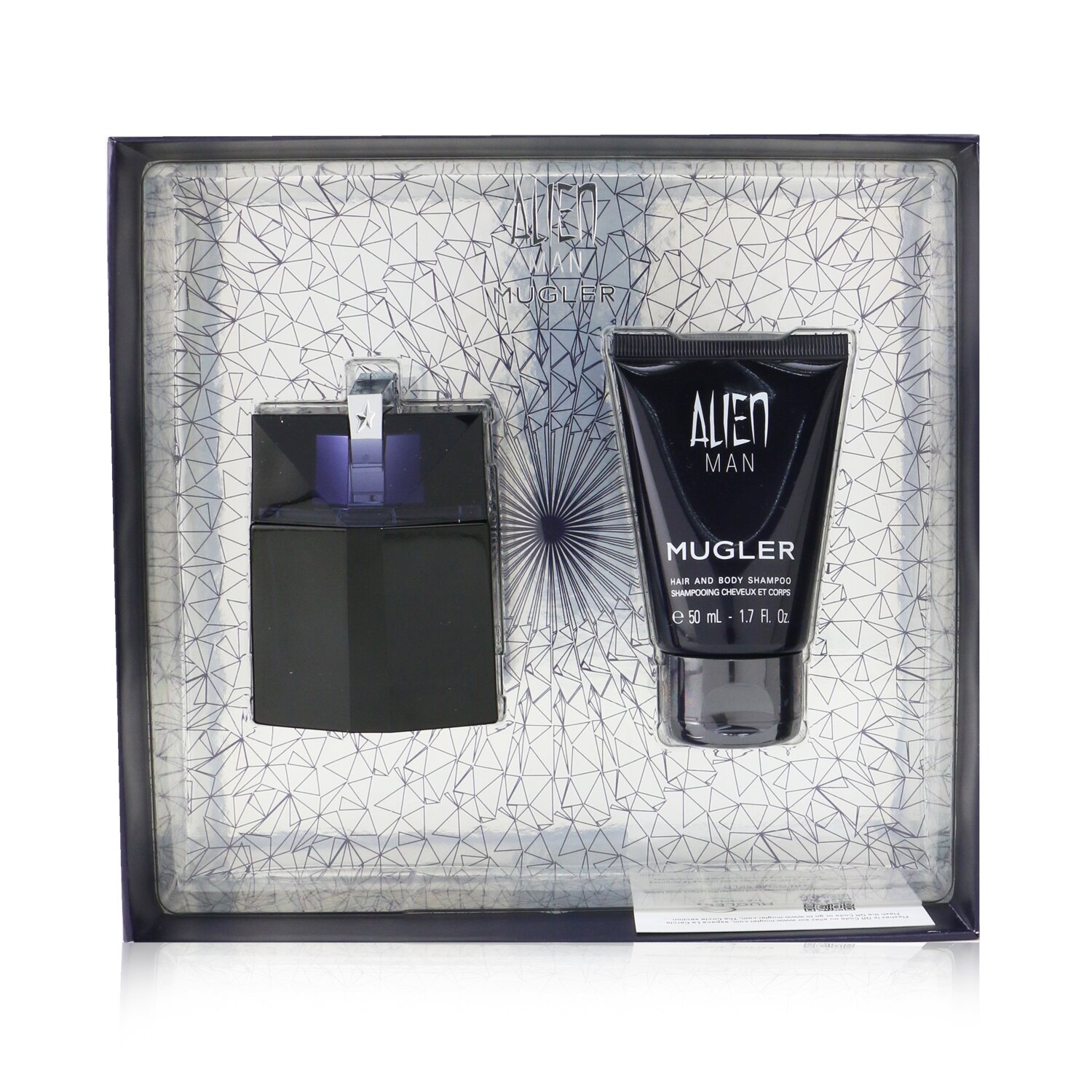 Thierry Mugler (Mugler) Alien Man Coffret: Eau De Toilette Refillable Spray 50ml/1.7oz + Hair And Body Shampoo 50ml/1.7oz 2pcs