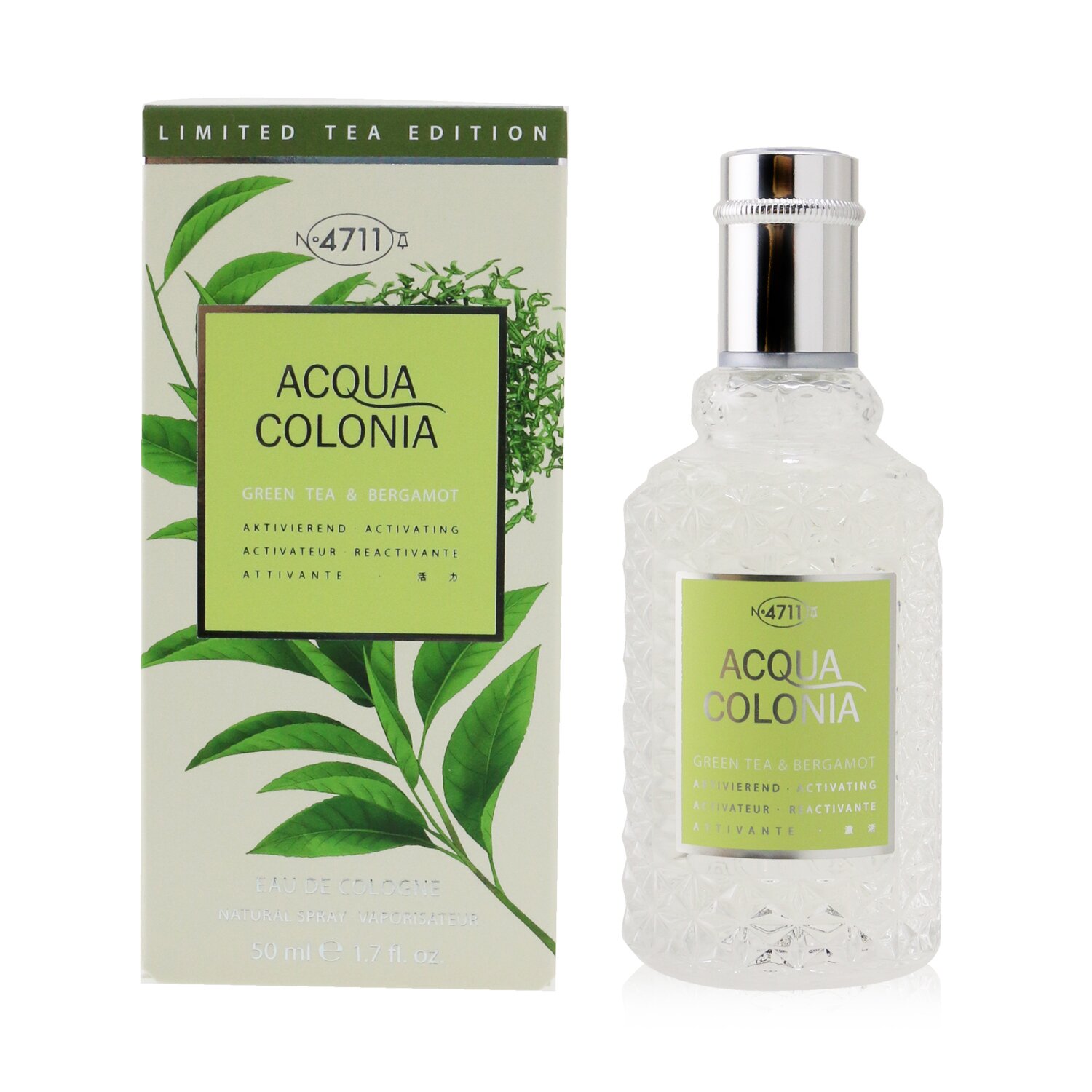 4711 Acqua Colonia Green Tea & Bergamot Eau De Cologne Spray 50ml/1.7oz