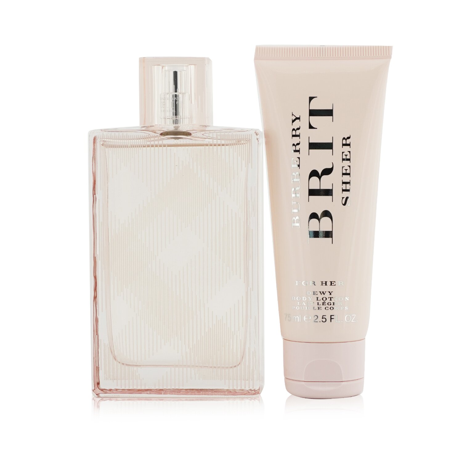 Burberry Brit Sheer Coffret: Eau De Toilette Spray 100ml/3.3oz + Body Lotion 75ml/2.5oz 2pcs