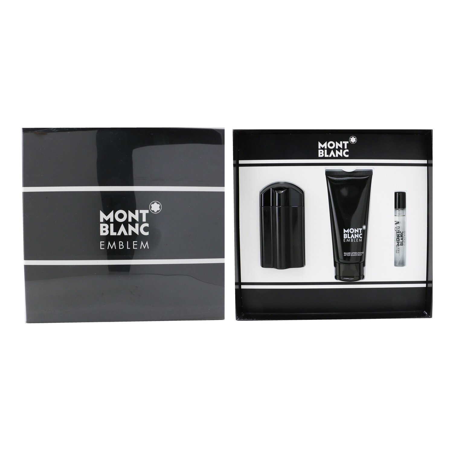Montblanc Emblem Coffret: Eau De Toilette Spray 100ml/3.3oz + After Shave Balm 100ml/3.3oz + Eau De Toilette Spray 7.5ml/0.25oz 3pcs