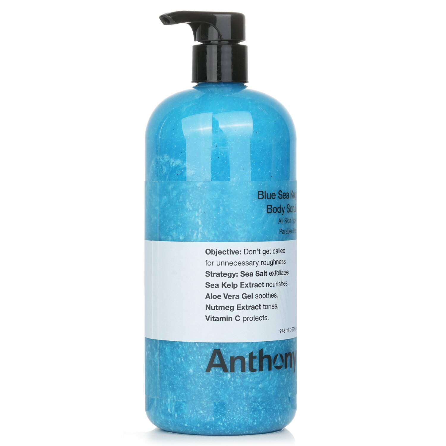 Anthony Logistics For Men Blue Sea Kelp Body Scrub 946ml/32oz