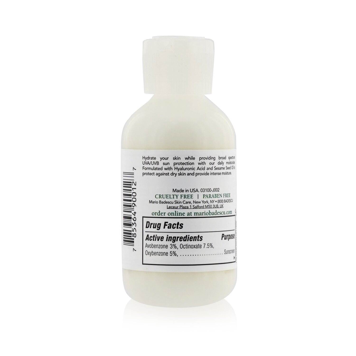 Mario Badescu Hyaluronic Moisturizer SPF 15 - For Combination/ Dry/ Sensitive Skin Types (Exp. Date 05/2021) 59ml/2oz