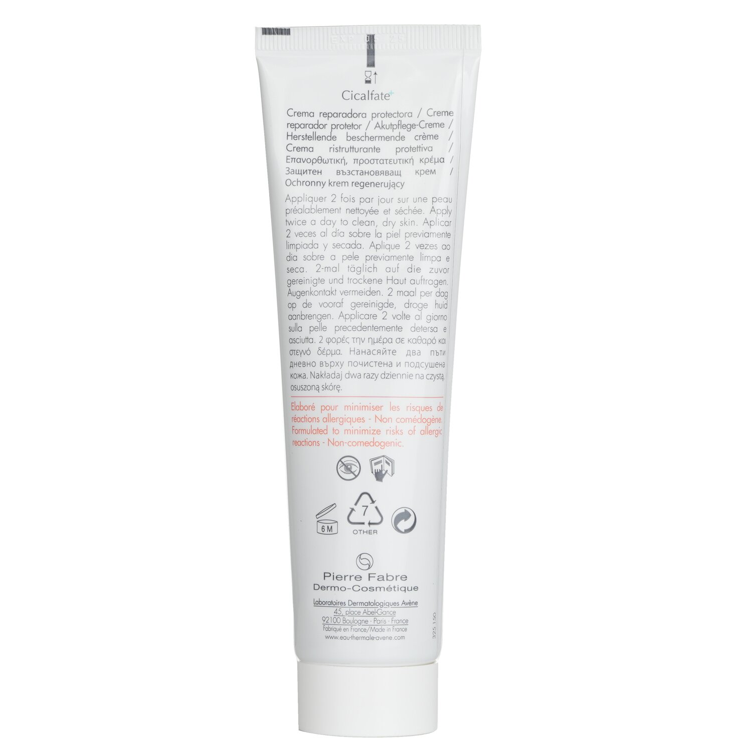 Avene Cicalfate+ Crema Protectora Reparadora - Para Piel Sensible Irritada 100ml/3.3oz