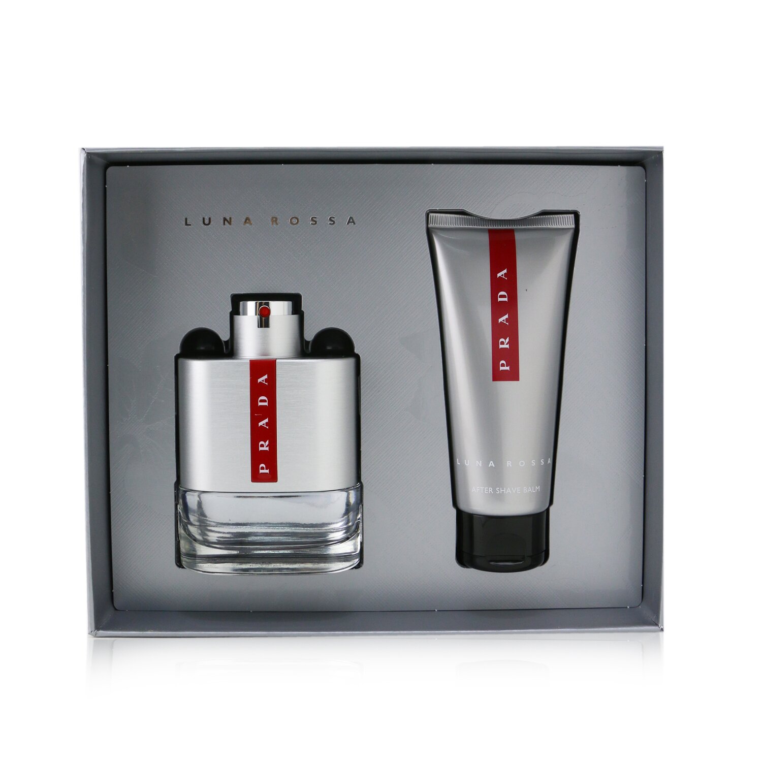 Prada Luna Rossa Coffret: Eau De Toilette Spray 100ml/3.4oz + After Shave Balm 100ml/3.4oz 2pcs