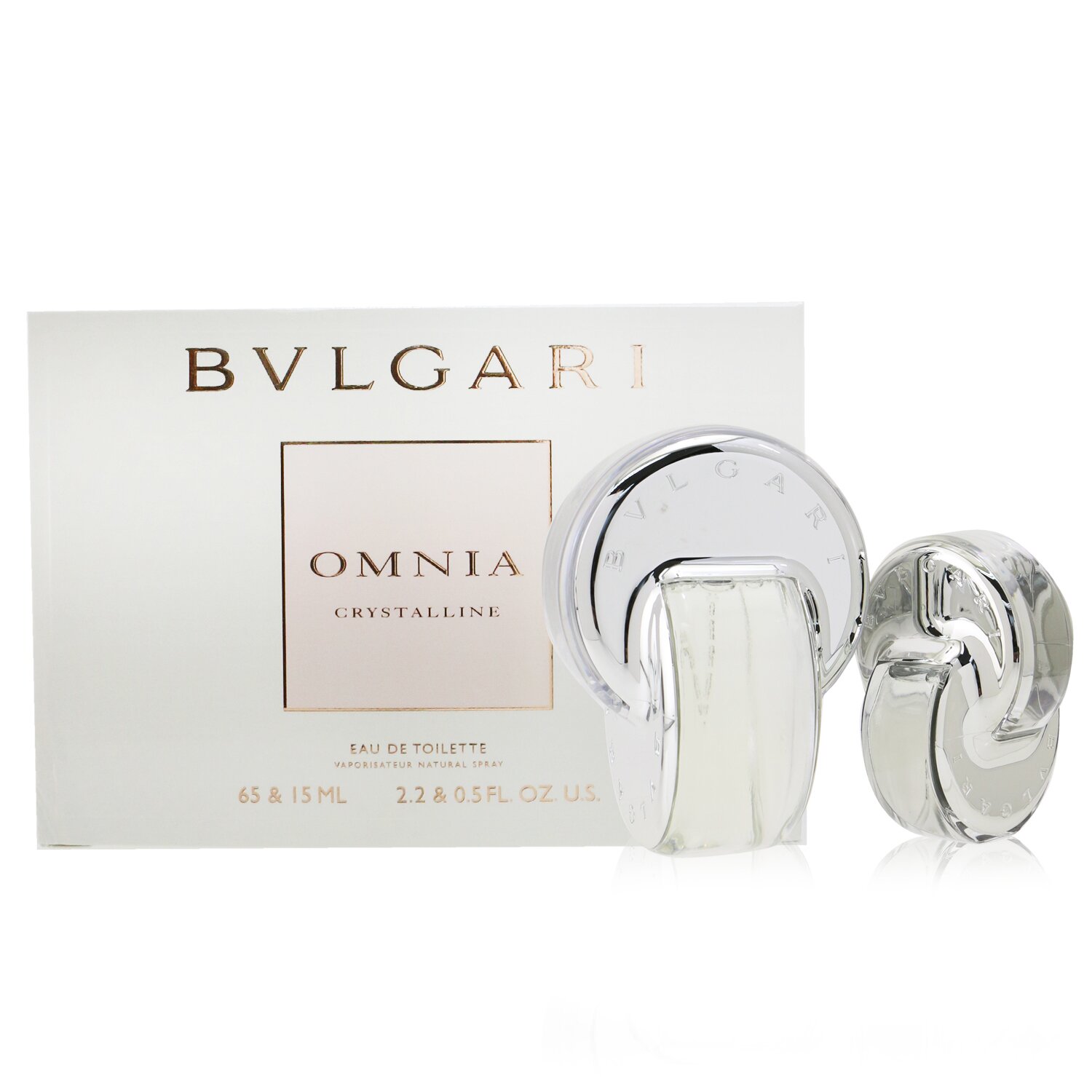 Bvlgari Omnia Crystalline Coffret: Eau De Toilette Spray 65ml/2.2oz + Eau De Toilette Spray 15ml/0.5oz 2pcs