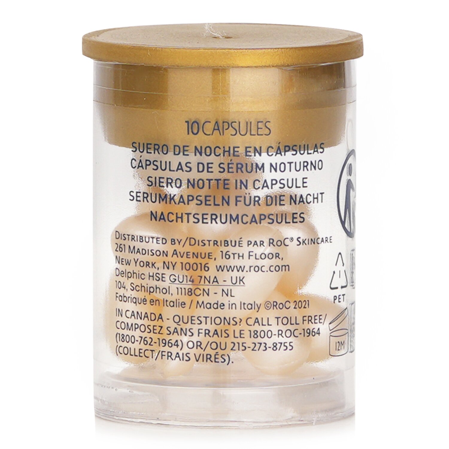 ROC Retinol Correxion Line Smoothing Night Serum Capsules 10x3.5ml/0.12oz