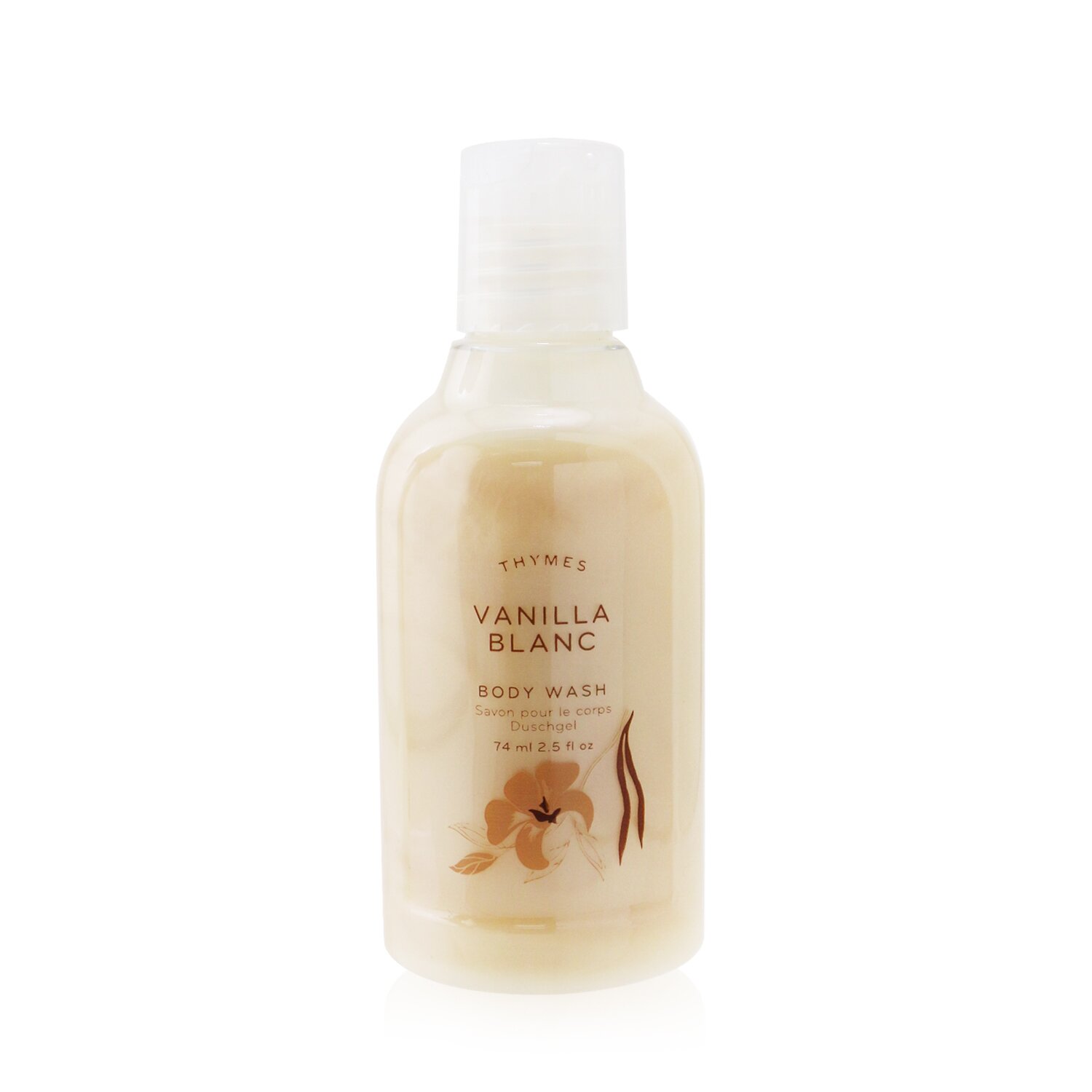 Thymes Vanilla Blanc Petite Body Wash 74ml/2.5oz