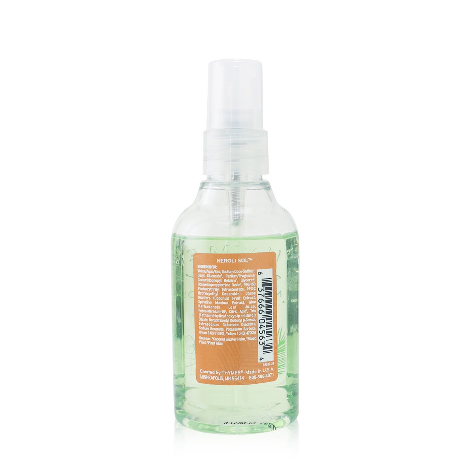 Thymes Neroli Sol Petite Body Wash 74ml/2.5oz