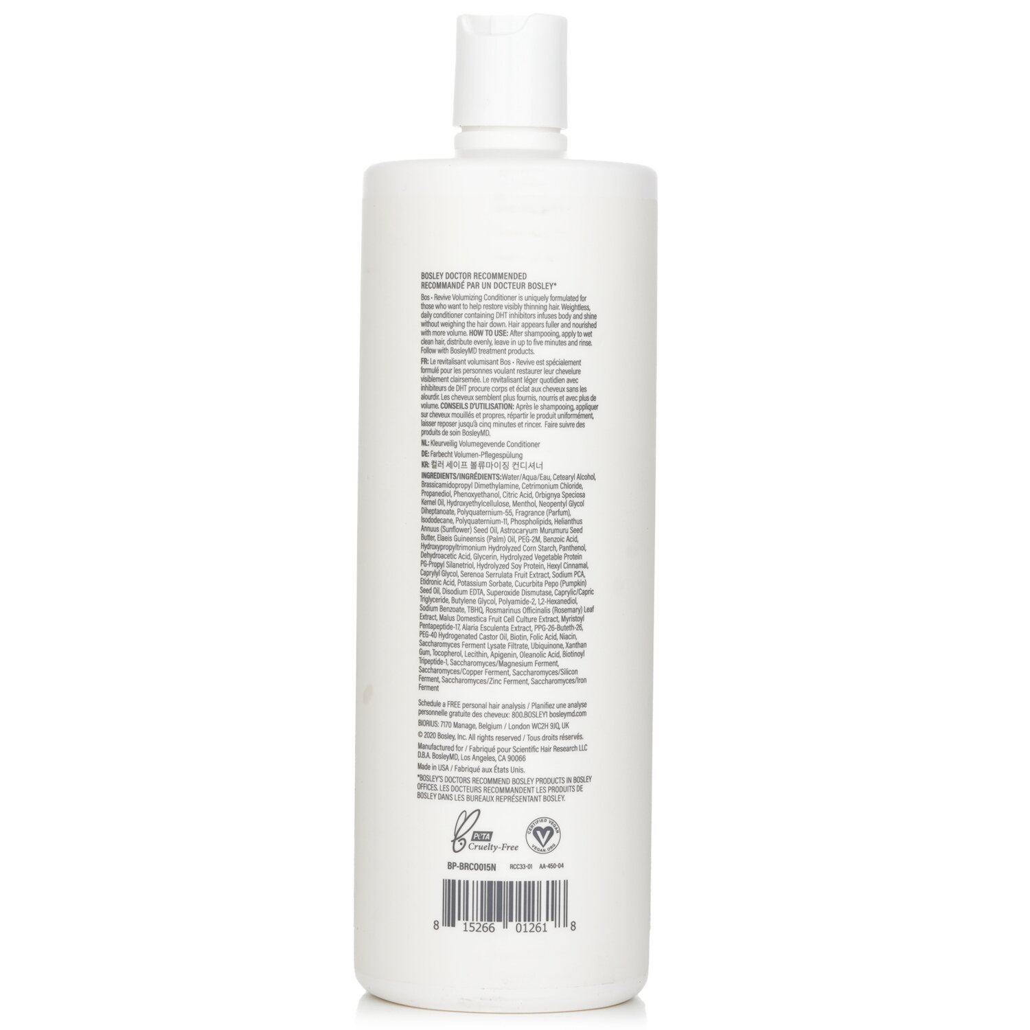 Bosley BosleyMD BosRevive Color Safe Volumizing Conditioner 1000ml/33.8oz