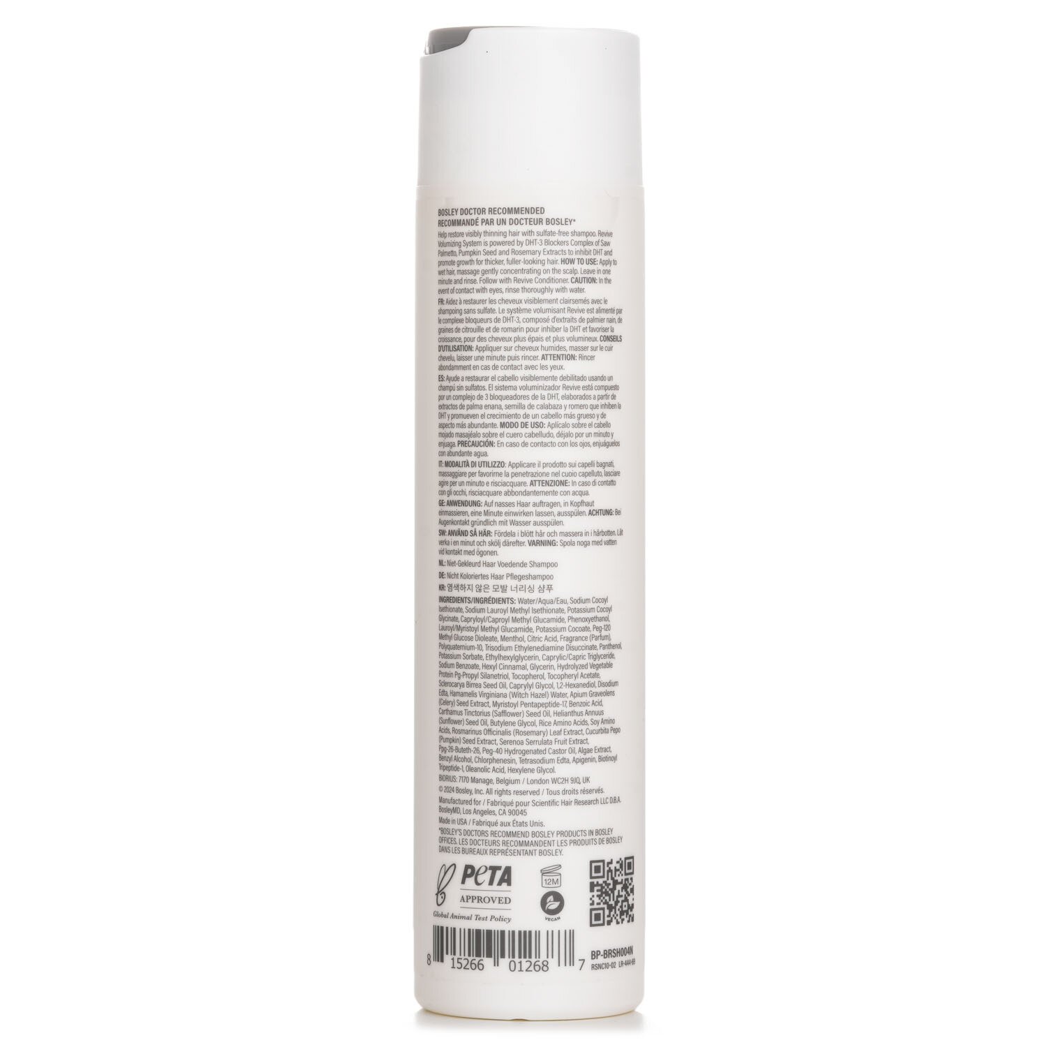 Bosley BosleyMD BosRevive Non Color-Treated Hair Nourishing Shampoo 300ml/10.1oz