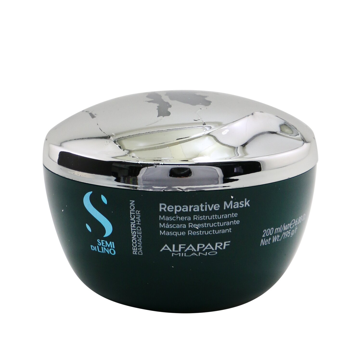 AlfaParf Semi Di Lino Reconstruction Reparative Mask - Damaged Hair (Packaging Slightly Defected) 200ml/6.88oz