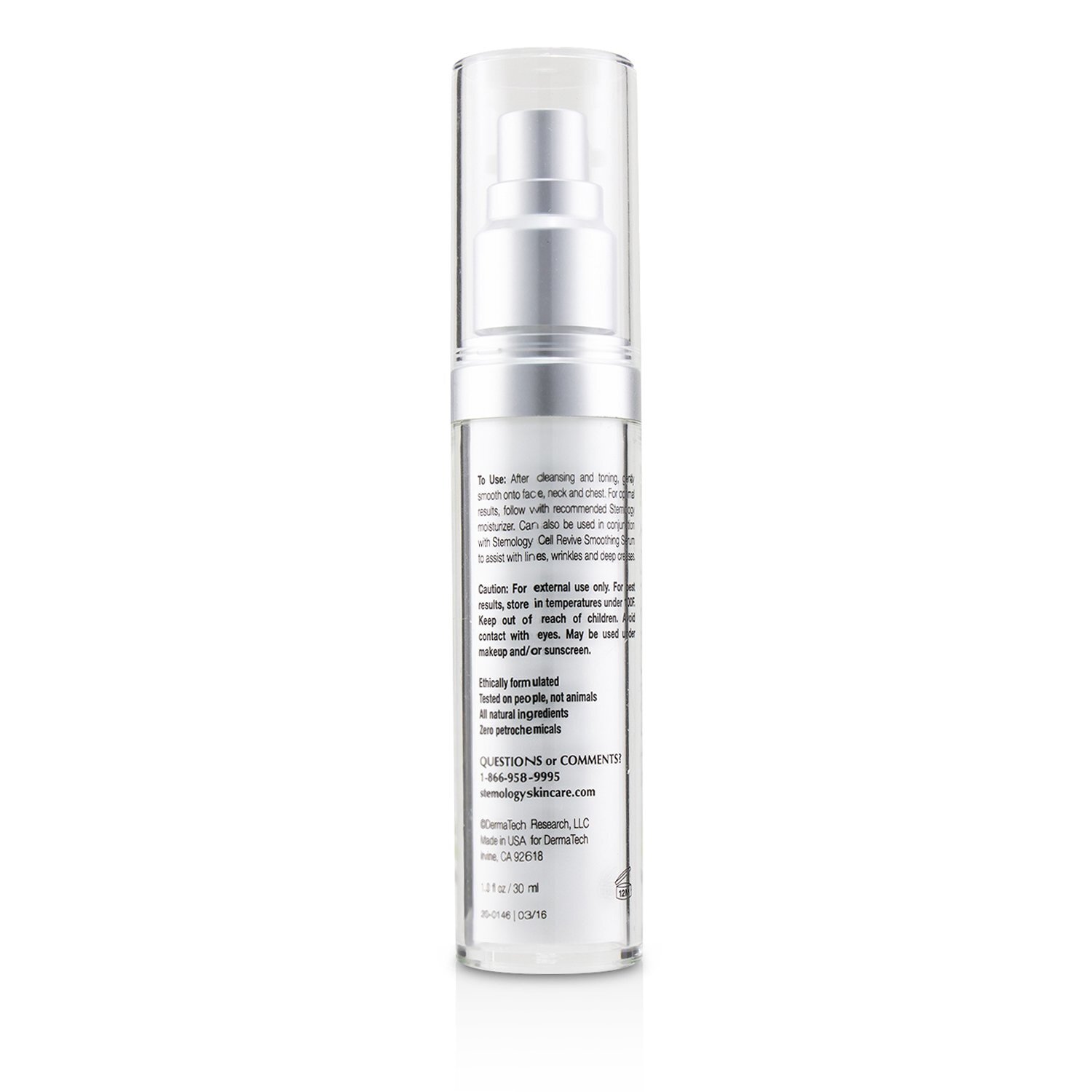 Stemology Cell Revive Brightening Serum With StemCore-3 (Exp. Date 05/2021) 30ml/1oz