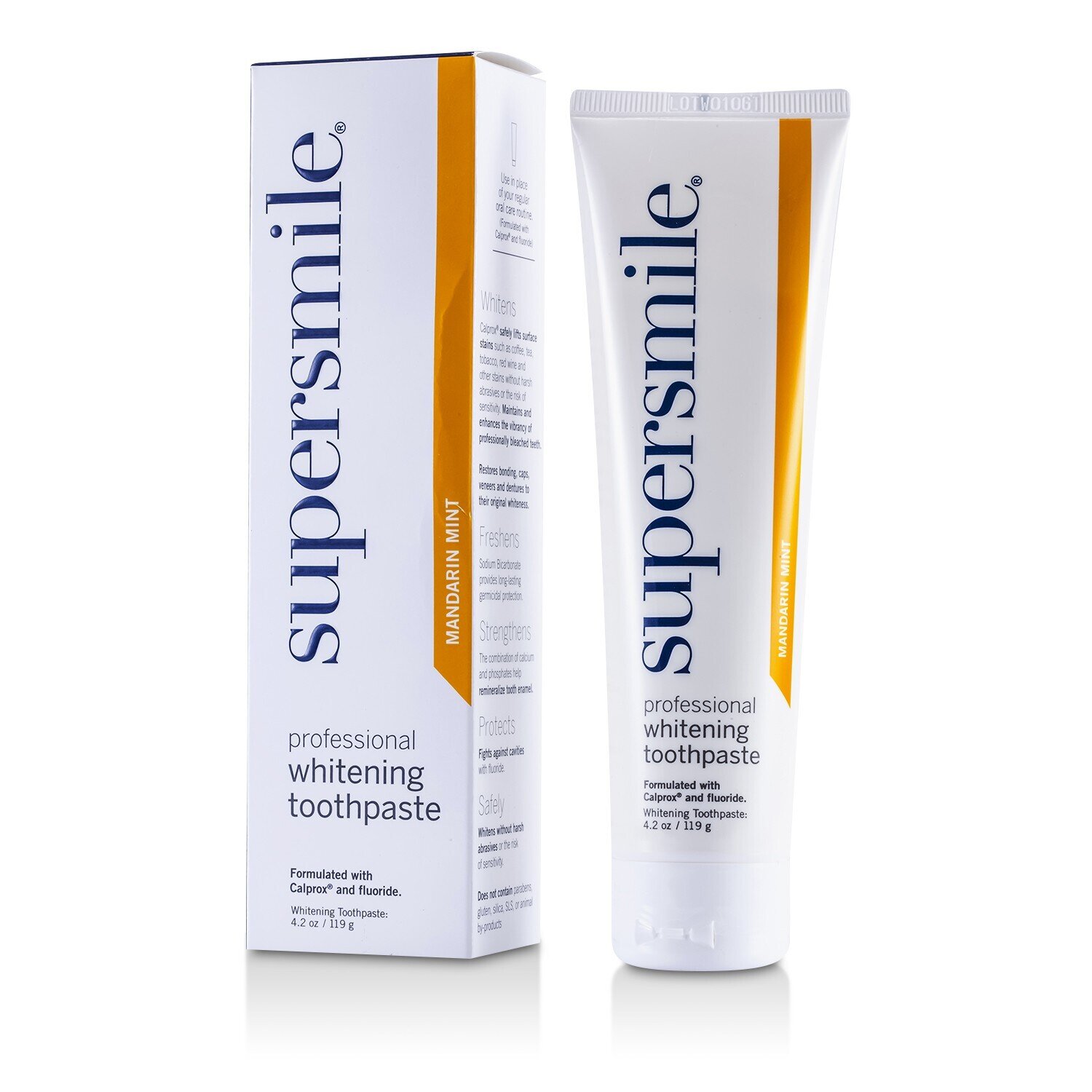 Supersmile Professional Whitening Toothpaste - Mandarin Mint (Exp. Date 05/2021) 119g/4.2oz