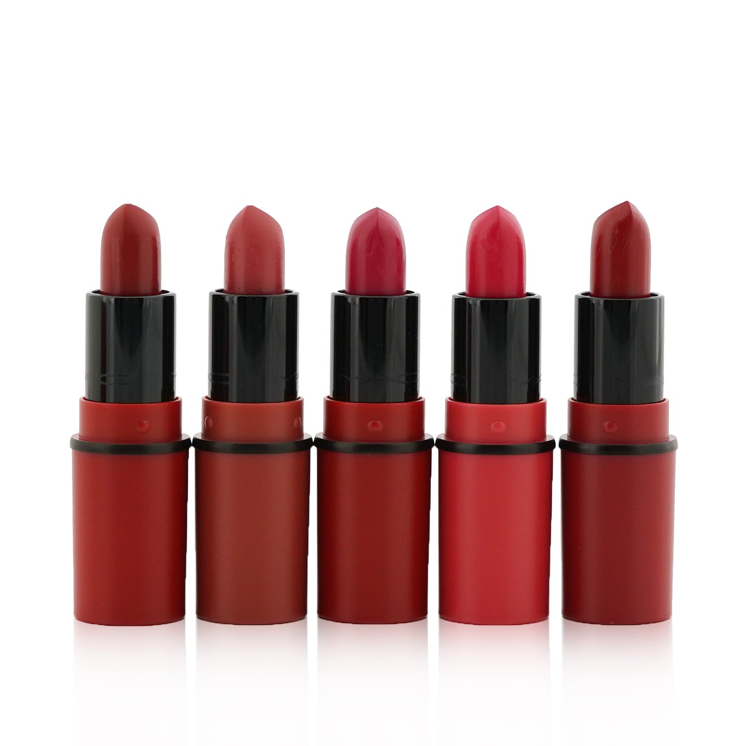 MAC Travel Exclusive Mini Lipsticks Set (5x Mini Lipstick + 1 Bag) 5pcs+1Bag