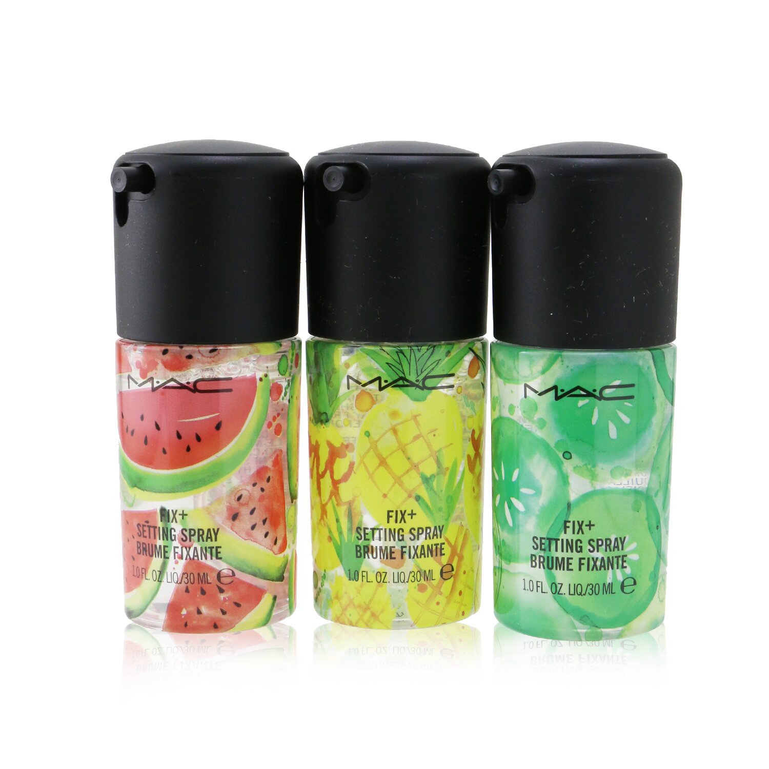 MAC Mini Fix+ Tropical Scents Setting Spray Kit (3x Mini Setting Spray) 3x30ml/1oz