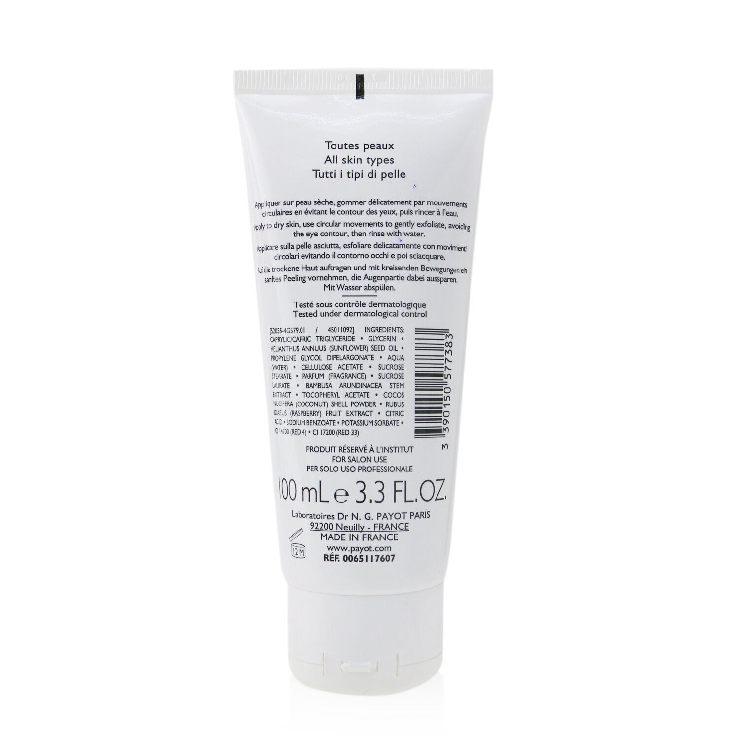 Payot Exfoliation Intense Exfoliating Gel With Coconut & Bamboo Seeds (Salon Product) 100ml/3.3oz