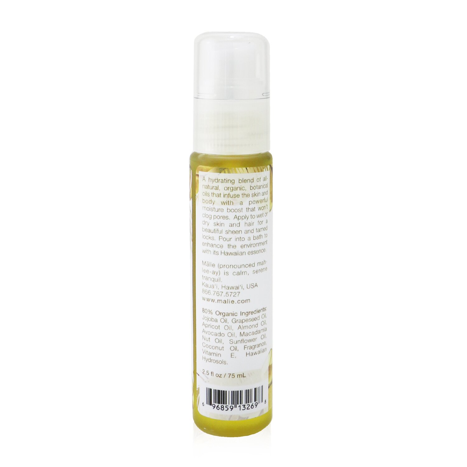 Malie Organics Coconut Vanilla Beauty Oil 75ml/2.5oz