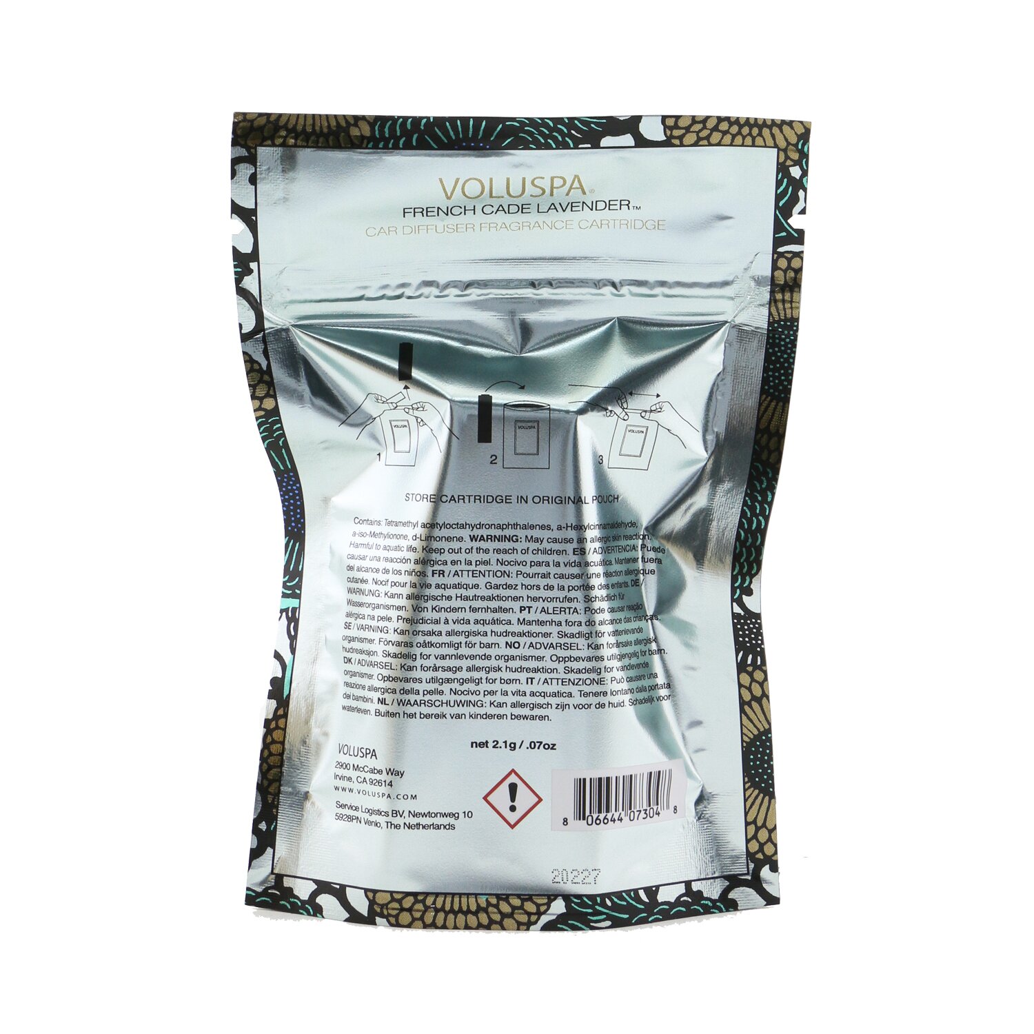 Voluspa Car Diffuser Refill - French Cade Lavender 2.1g/0.7oz
