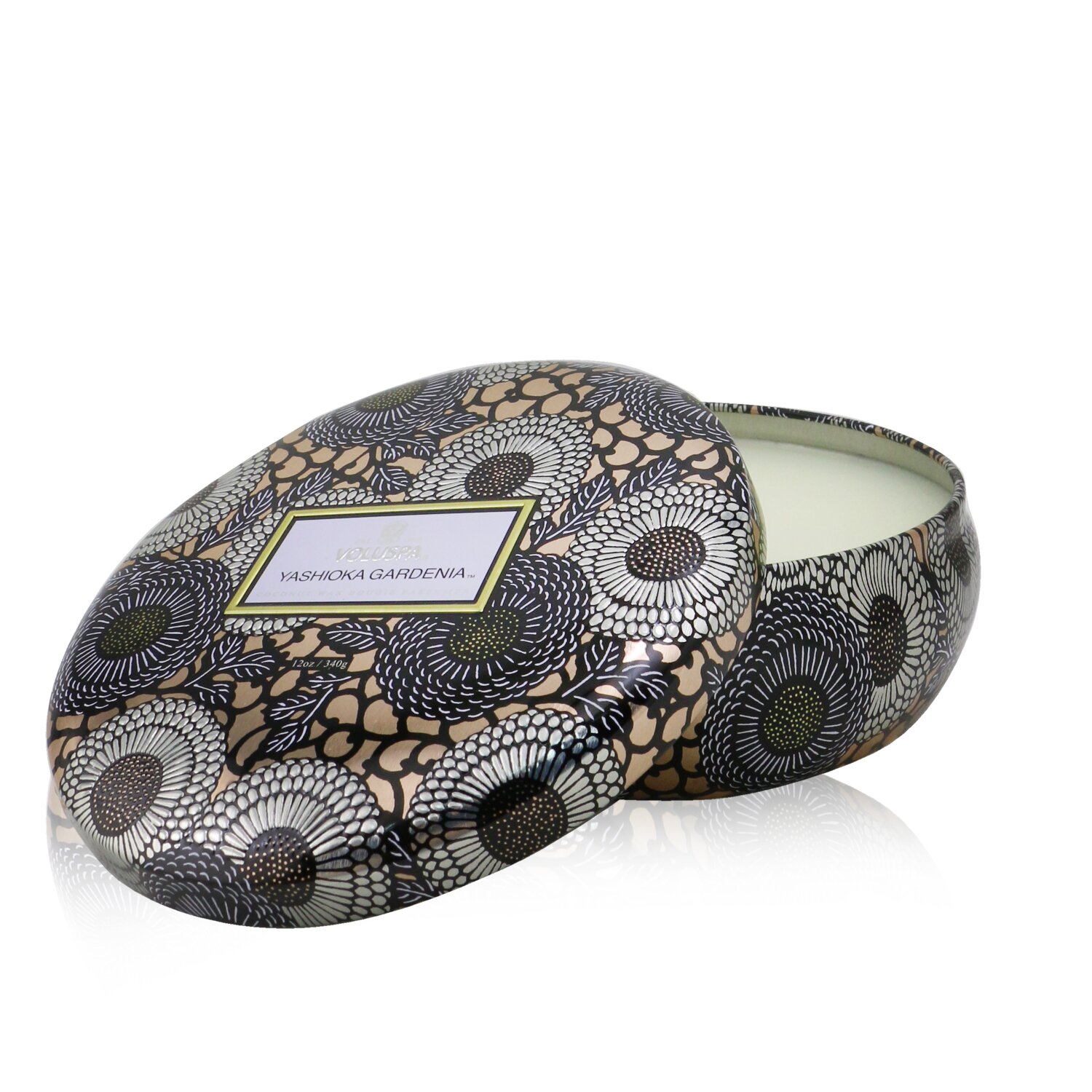 Voluspa 3個燈芯裝飾錫芳香蠟燭 - Yashioka Gardenia 340g/12oz