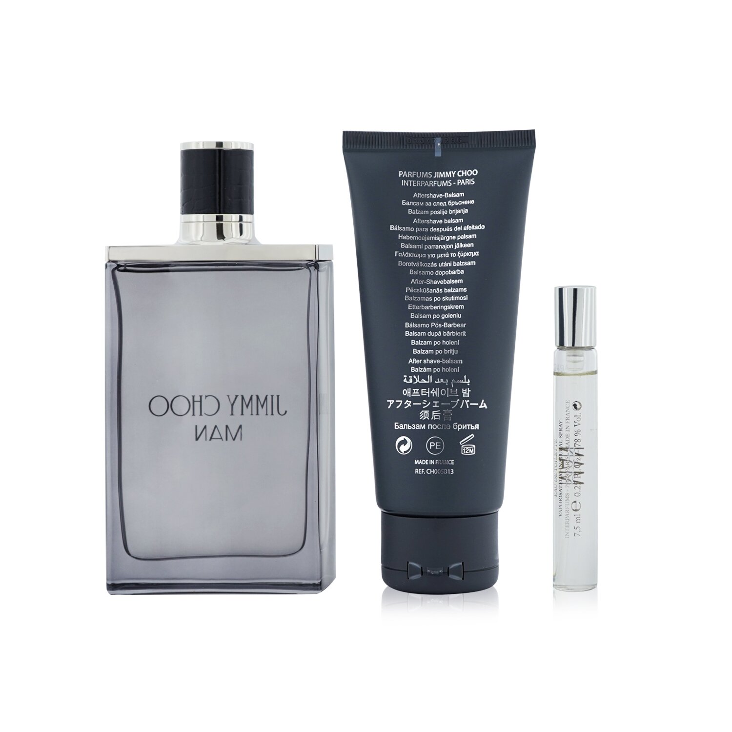 Jimmy Choo Jimmy Choo Coffret: Eau De Toilette Spray 100ml/3.4oz + Eau De Toilette Spray 7.5ml/0.25oz + After Shave Balm 100ml/3.3oz 3pcs