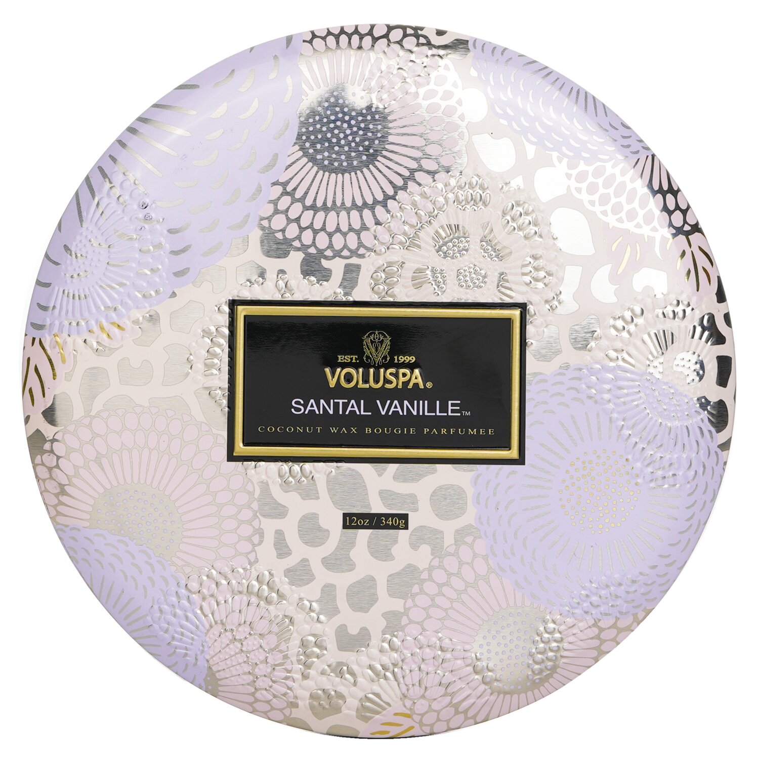 Voluspa 3 Wick Decorative Tin Candle - Santal Vanille 340g/12oz