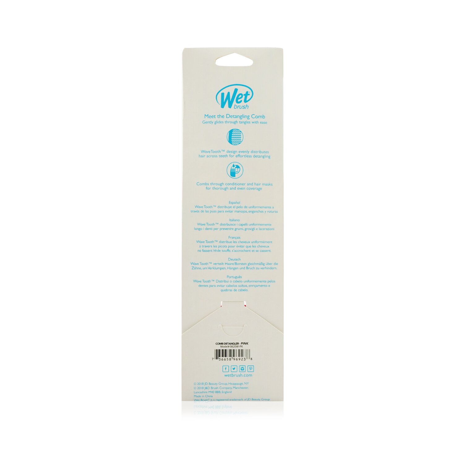 Wet Brush Detangling Comb 1pc